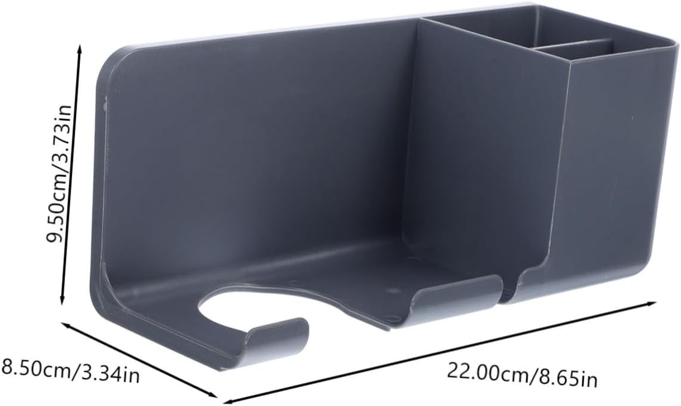 Outanaya Wall Mount Hair Dryer Holder Self-Adhesive Hair Tool Rack for Bathroom image number 5