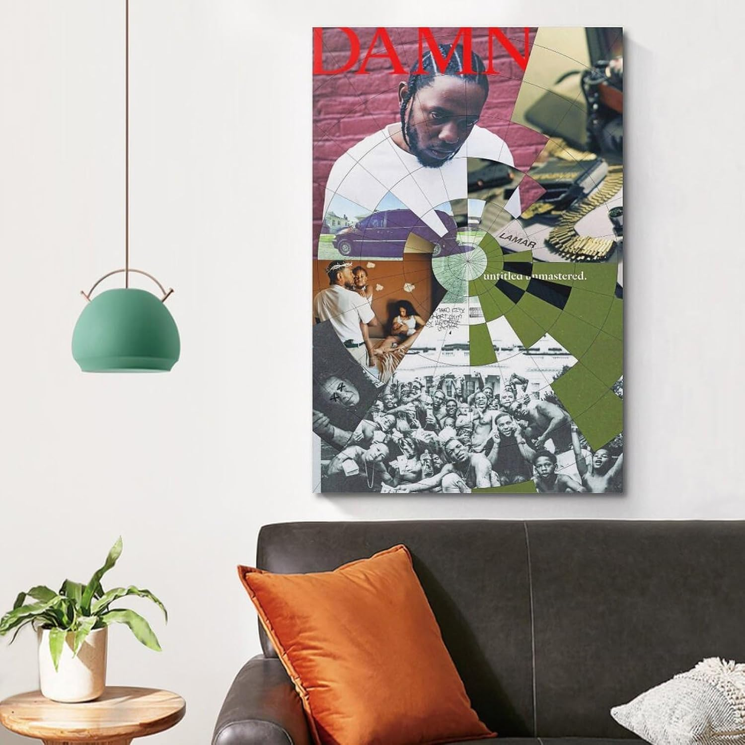 Kendrick Lamar Music Album Cover Poster Canvas Painting Wall Art Picture Home Decor Print for Bedroom Living Room Dorm Study Bar Office 12X18Inch(30X45Cm) image number 3