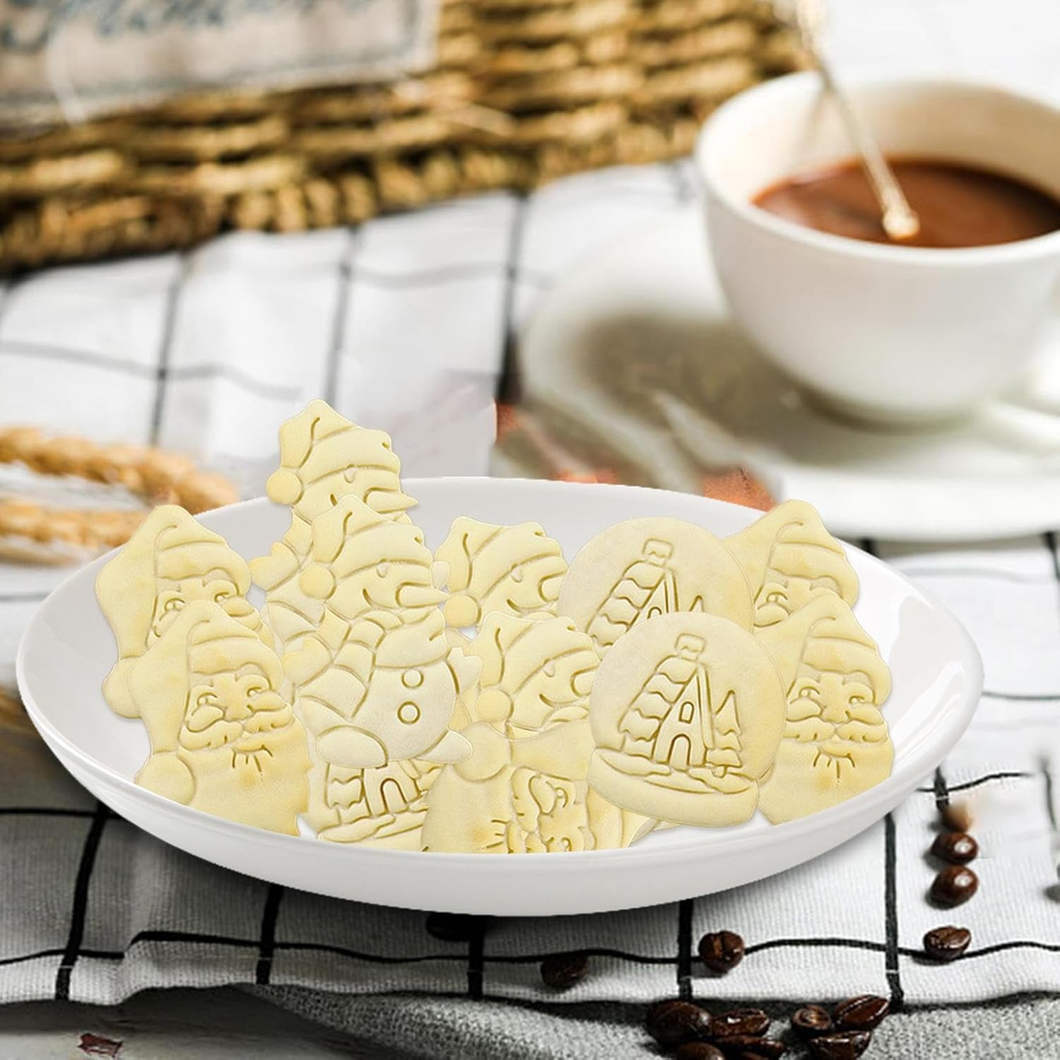 Christmas Cutter - Christmas Cutter | Baking Shaped Non-Stick Cutter, Reusable Snowball Cutter for Christmas Baking image number 4