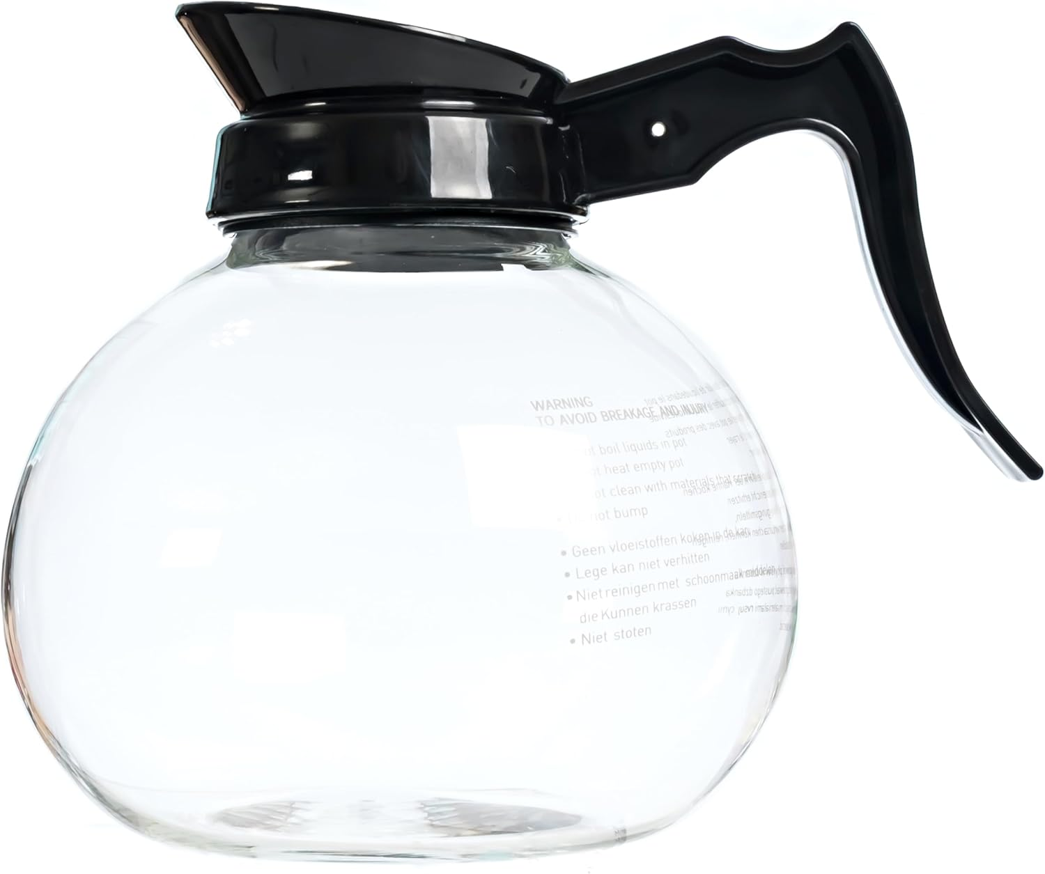 2-Pack 12-Cup Glass Coffee Pot &ndash; Replacement Coffee Decanter for Commercial Coffee Makers &ndash; 1.8L Heat-Resistant Glass Carafe with Ergonomic Handle &ndash; Compatible Coffee Machine Carafe image number 1