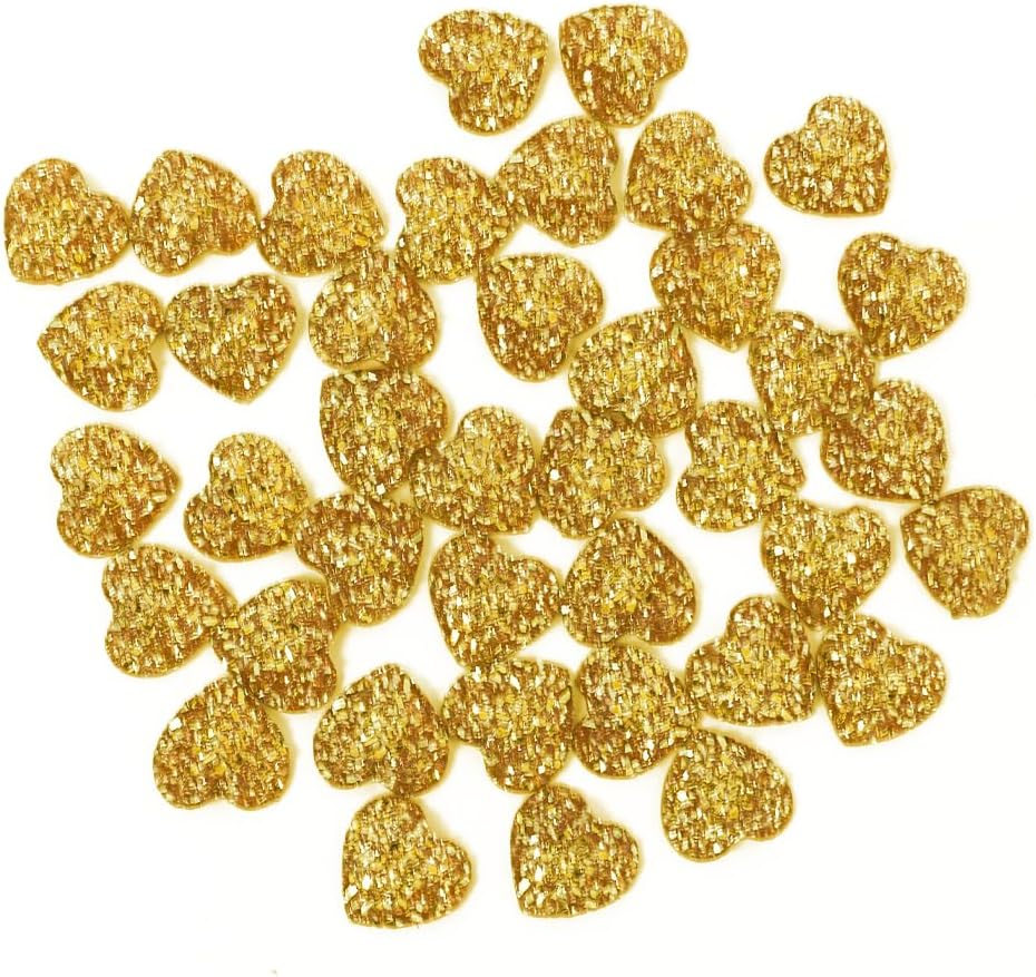 40PCS 14Mm Silver Heart Flatback Rhinestones - 1.5Mm Thick Heart Shape Resin Crystal Diamante with Adhesive Backing, Festival Embellishments for Nail Art, Face Decor, Embellishments for Crafts(Silver)