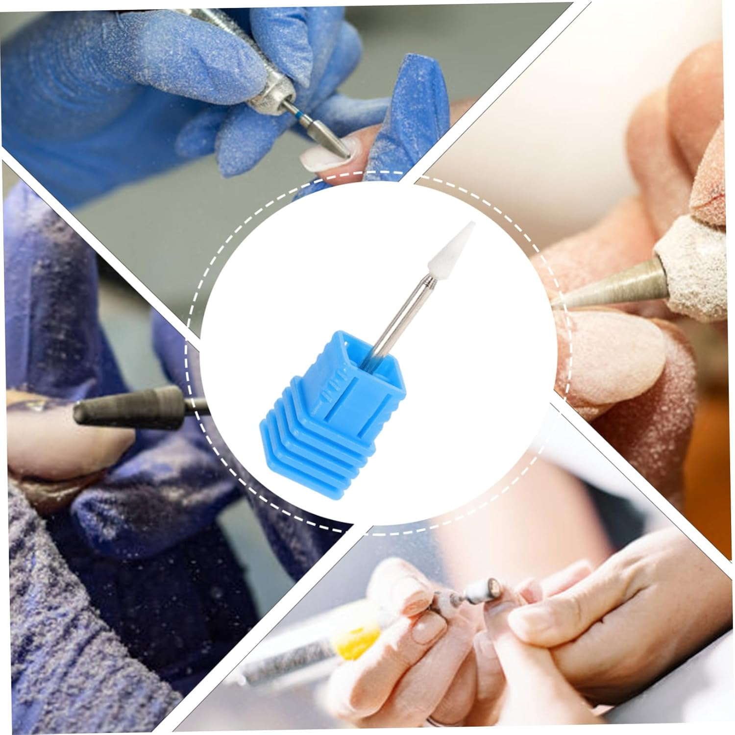 GOOHOCHY Cuticle Nail Drill Bit for Acrylic Nails Manicure Drill Head Replacement Lightweight Comfortable Touch for Home Salon Use Easy to Install and Operate image number 1