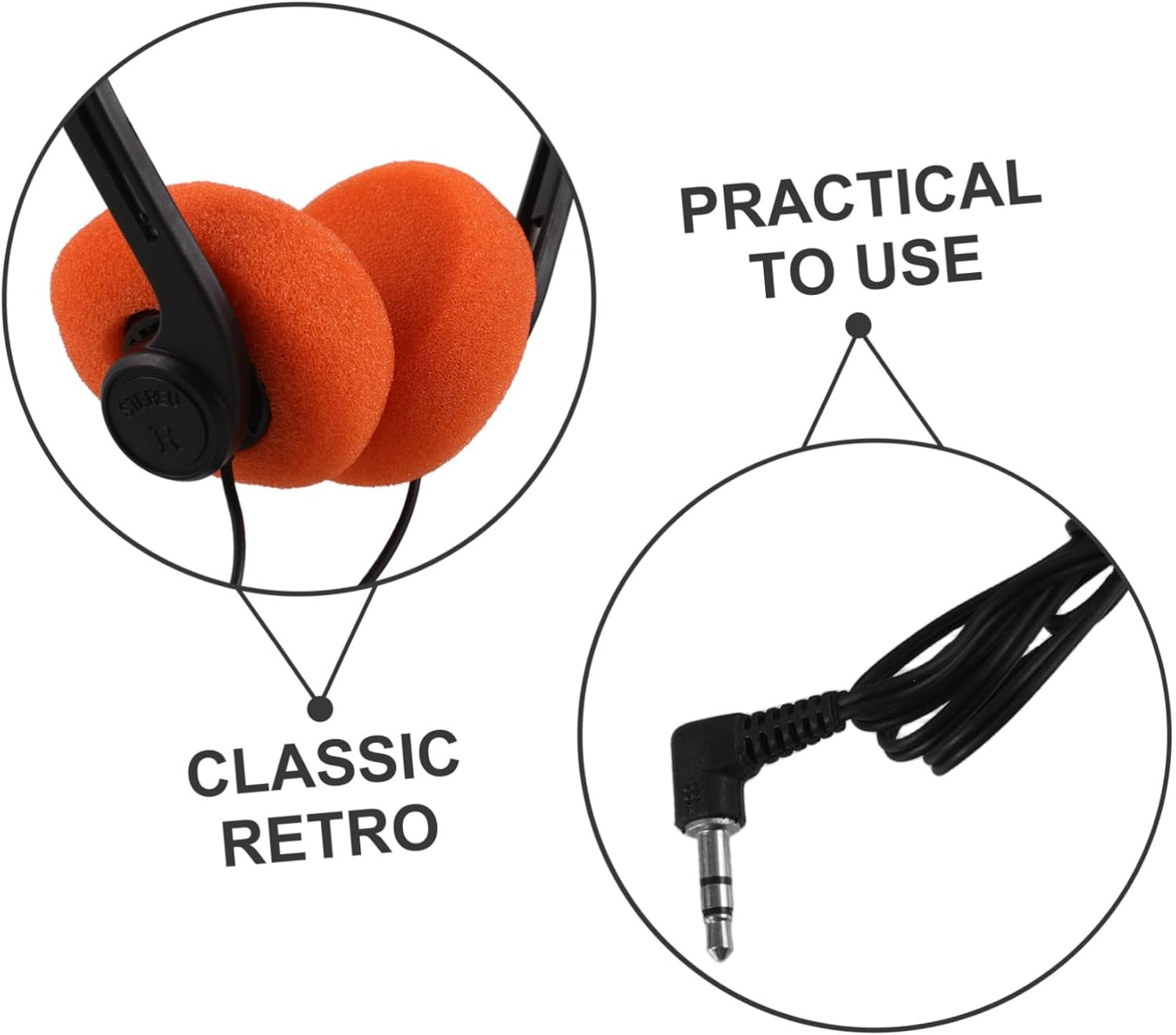 BUGUUYO Comfortable Adjustable Headband School Headphones for Safe Listening Lightweight Ear Design for Students for Travel Sports and Classroom Use image number 3