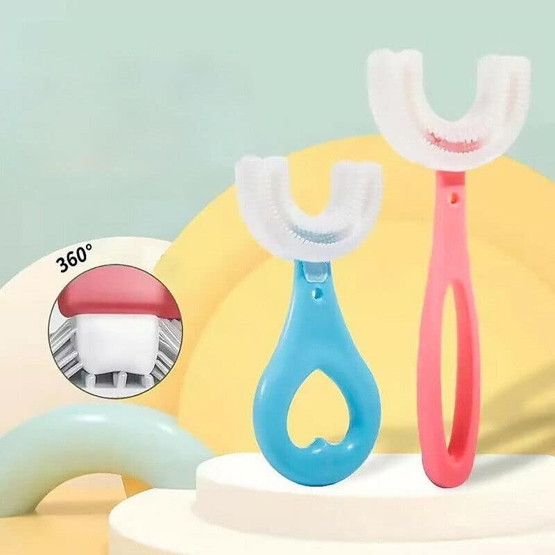 AIMALL Children U Shaped Toothbrush Soft Silicone Brush Head 360&deg; Oral Teeth Cleaning, Ideal for Ages 2-12 image number 5