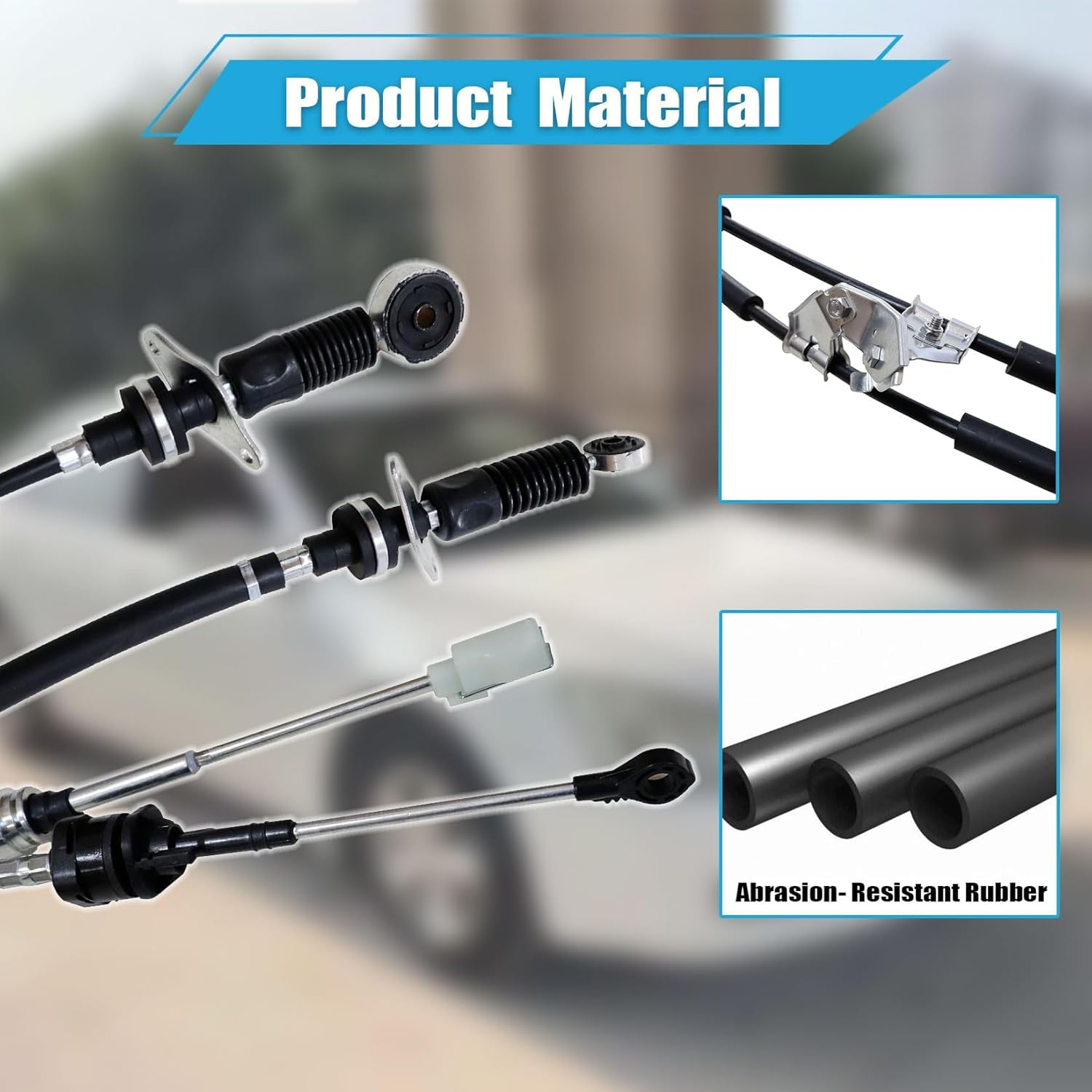 NLQR Transmission Manual Shifter Cables Compatible with Honda Accord 2003-2007 Accord Euro-R 2001-2006 TSX 2004-2008 K24 5 or 6 Speed Transmission # 54100-SDA-A01 54310-SDA-L02 image number 5