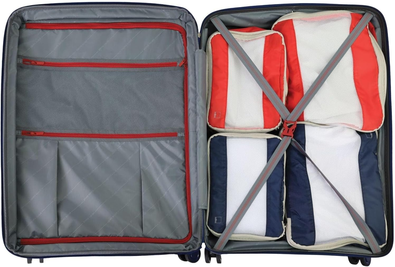 Pierre Cardin Normandy 73Cm Large Hard Shell Suitcase in Navy image number 3