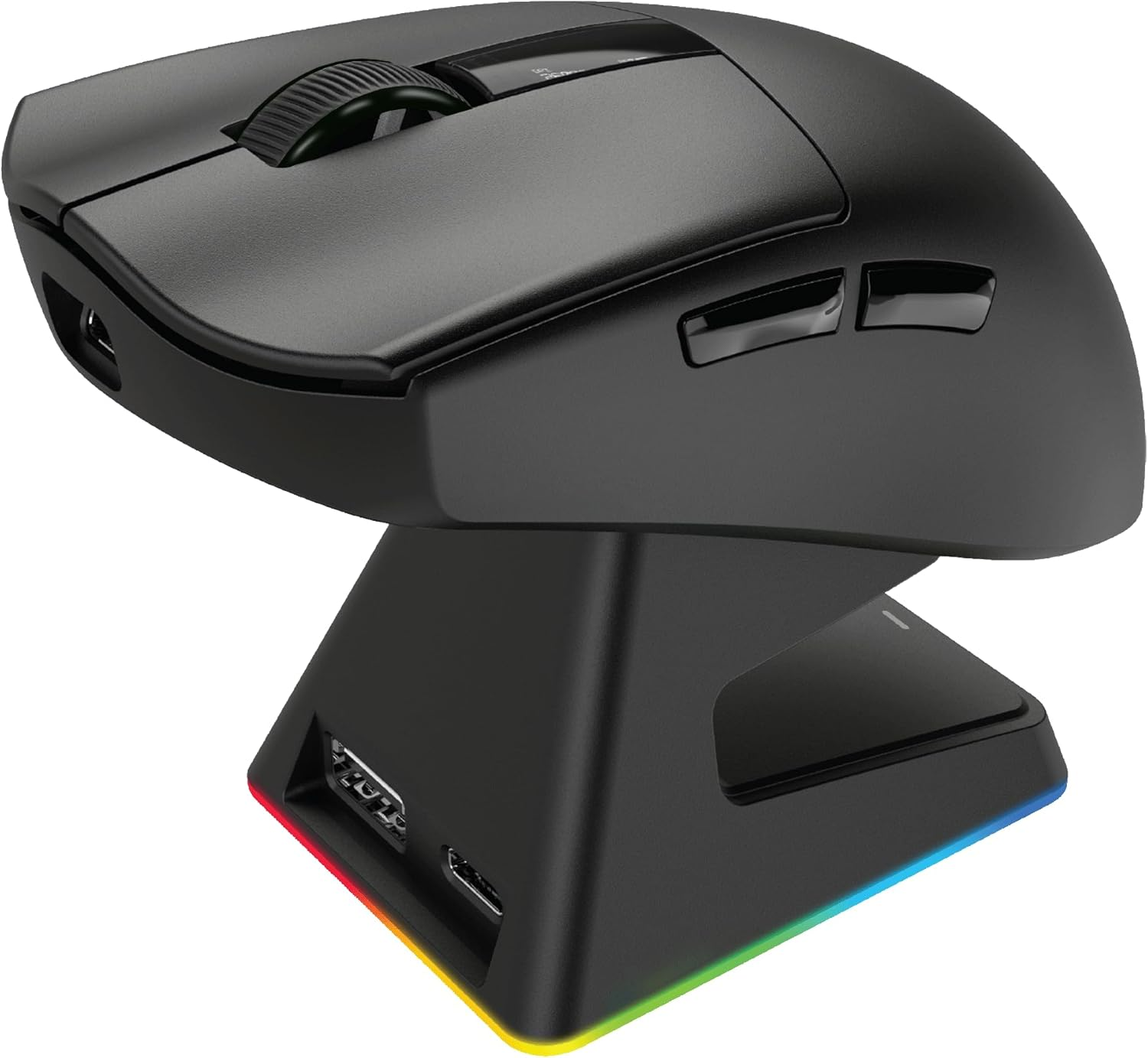 Aftershock M1 Pro Wireless Gaming Mouse, 59G, RGB Charging Dock, 7 Programmable Buttons, Black image number 1