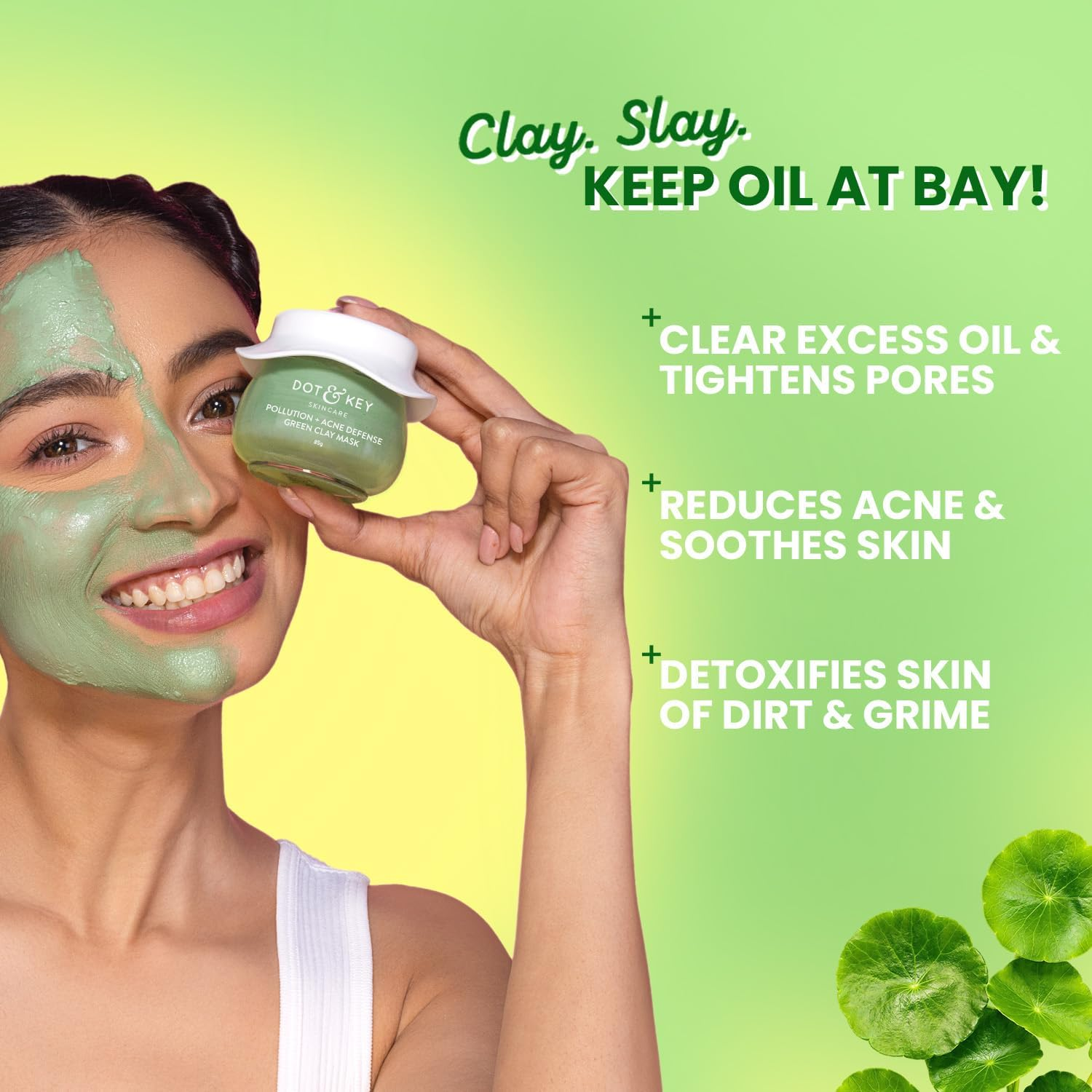 Dot & Key Pollution + Acne Defense Green Clay Mask, 85Gm image number 6