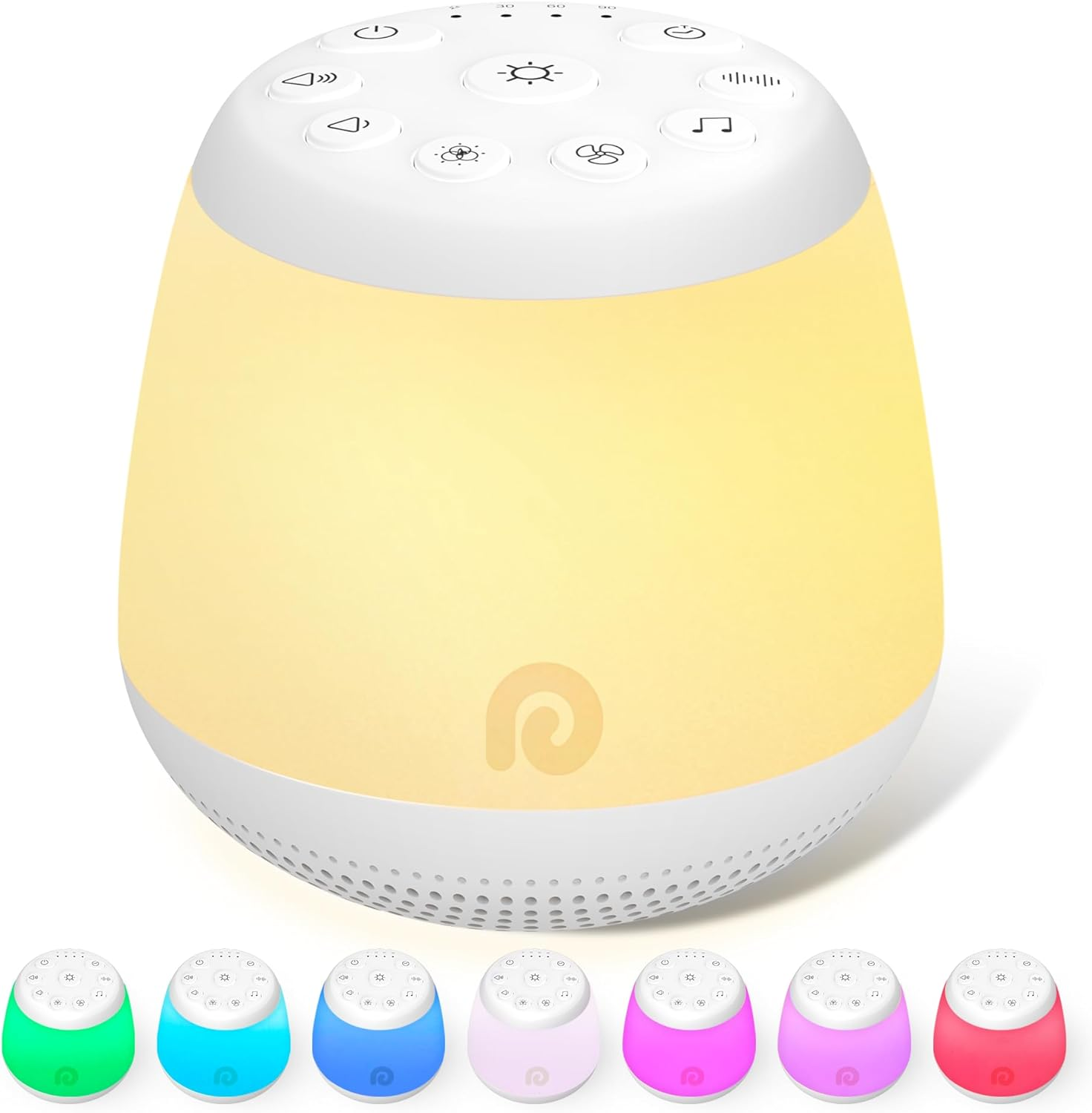 Dreamegg Sound Machine - D16MAX White Noise Machine for Baby & Adult Sleep, 24 Soothing Sounds with 3 Timer and Memory Founction, 8 Colors Adjustable Nightolights for Nursing, Portable for Travel image number 4