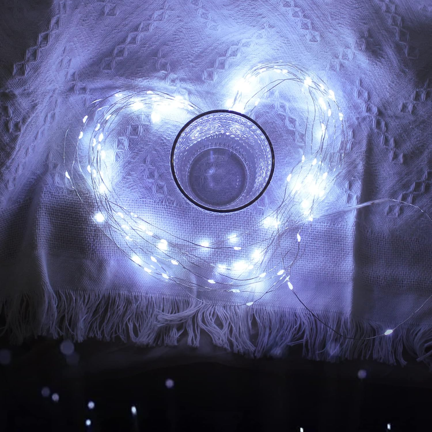 Fairy Christmas LED String Light Battery Operated, 10M / 100LED White Waterproof 3XAA Battery Case, Indoor Outdoor Lights for Xmas Tree Wedding, Halloween, Party, Garden Decoration image number 5