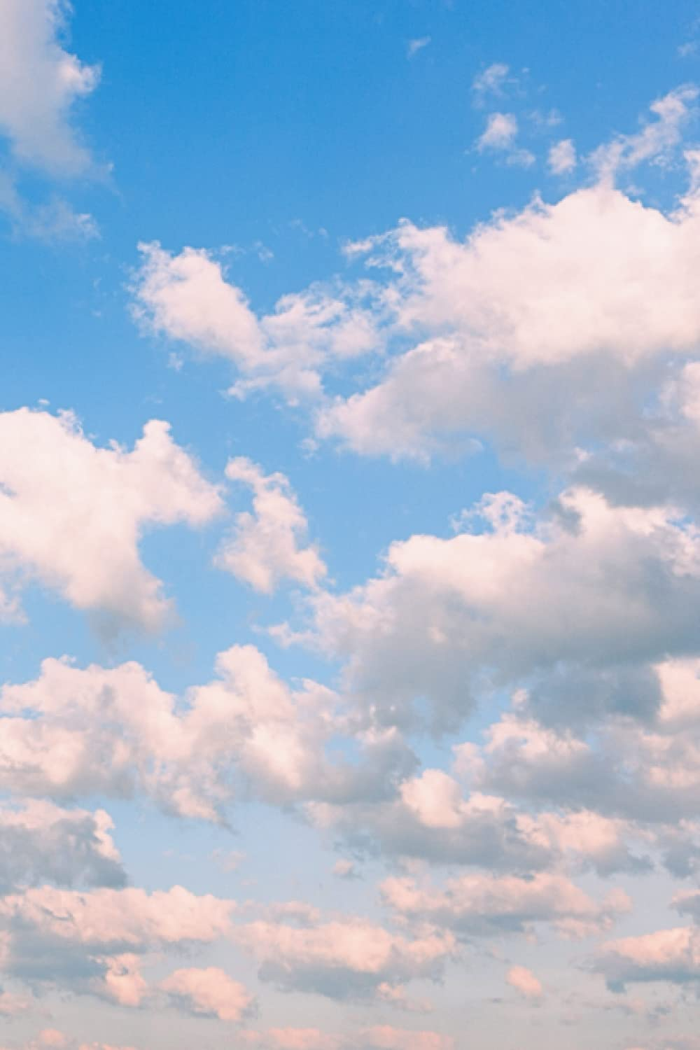 Blue Sky White Clouds Blank Notebook Diary Journal Planner: 300 Blank Pages Notepad
