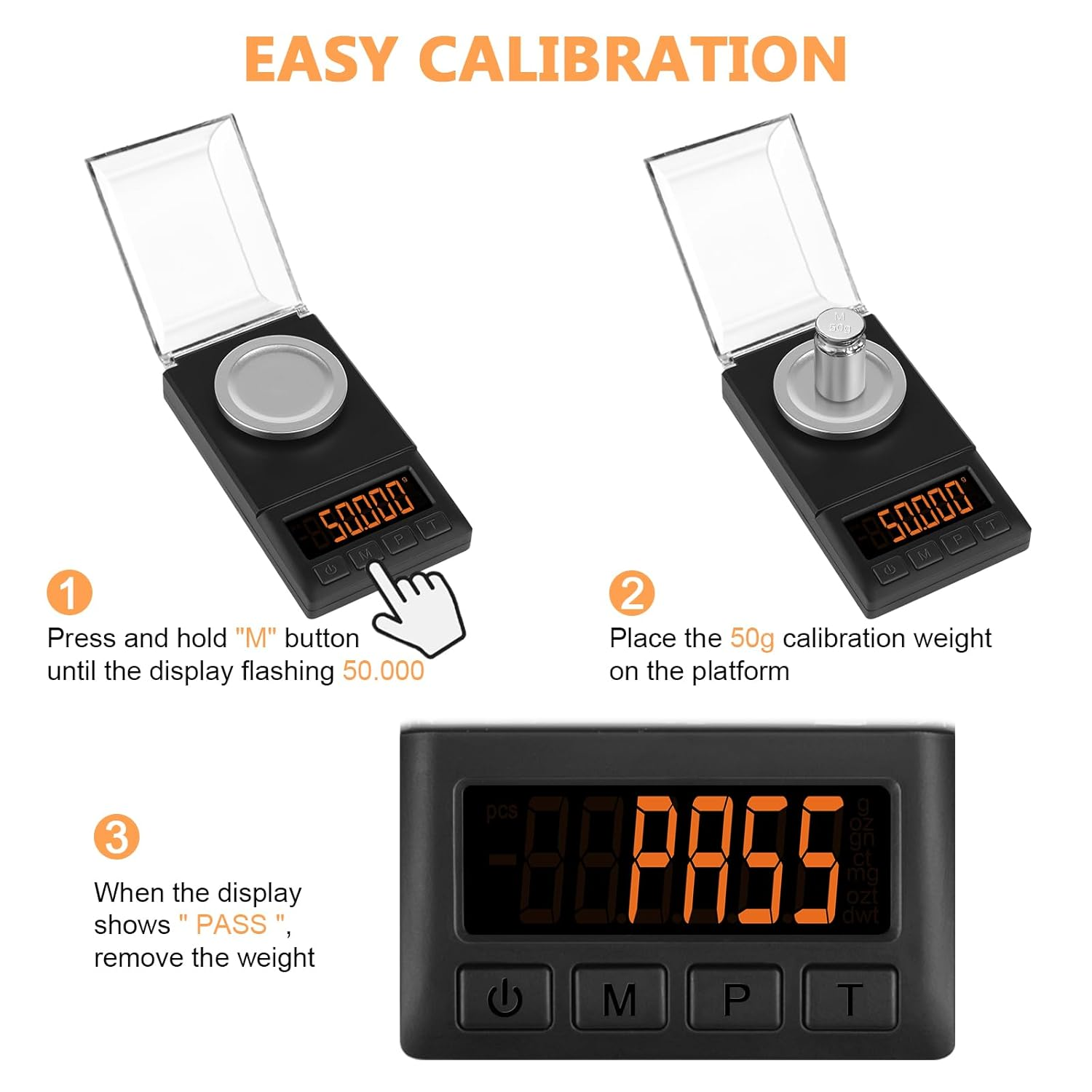 Fuzion Milligram Scale 50G X 0.001G, Mg Scale with 9-In-1 Design - Micro Scale, Powder Scale for Reloading with Portable Case, Microgram Scale Usb/Battery Powered image number 6