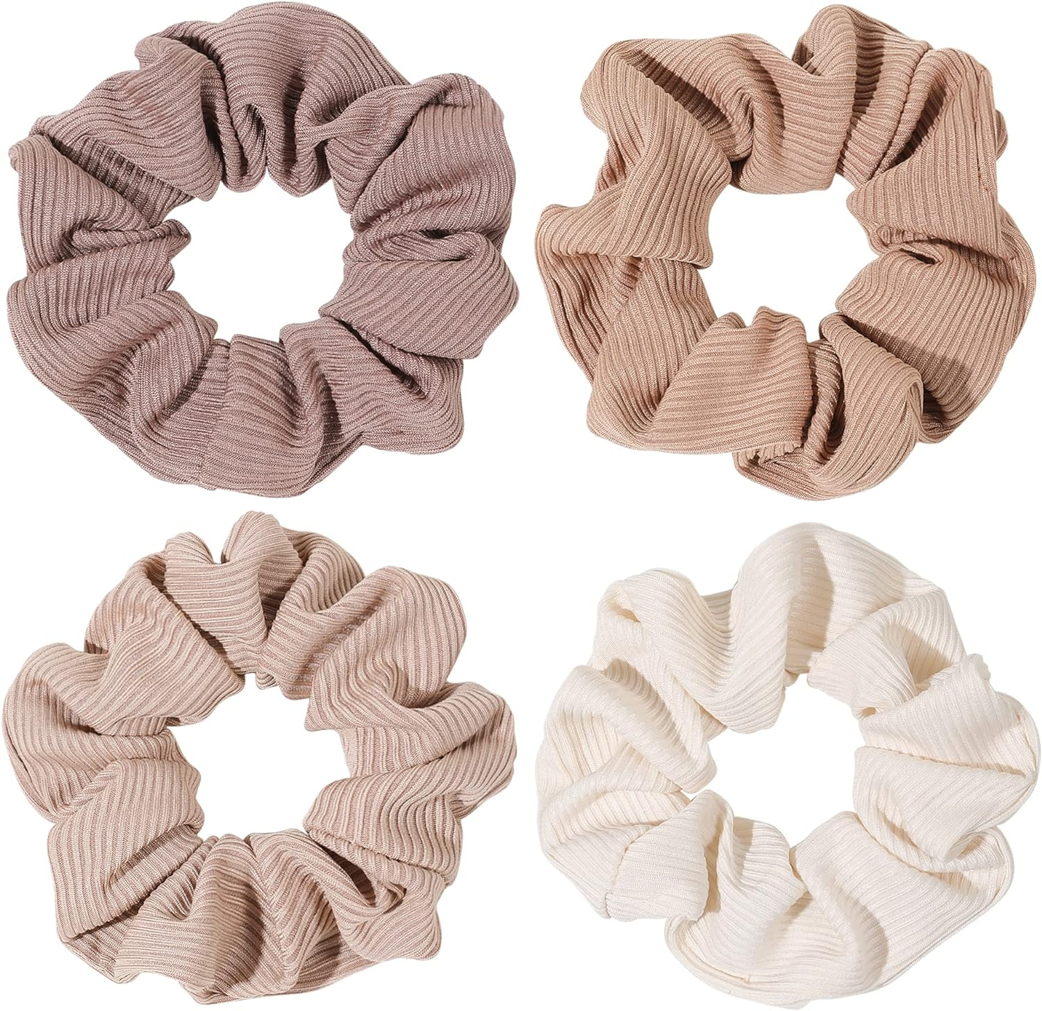Scrunchies for Women & Girls - Big Cotton Scrunchies for Thick or Thin Hair, No Crease Ponytail Holders image number 2