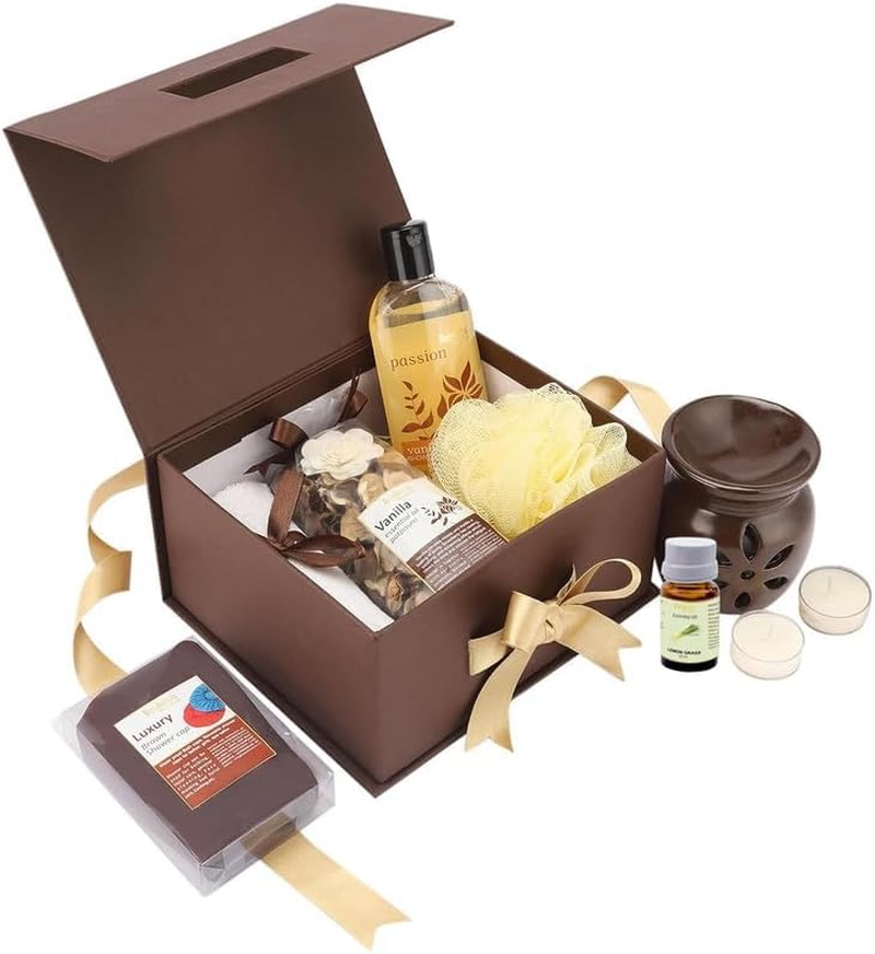 Bodyherbals Vanilla Bath & Body Spa (Shower Gel, Towel, Bath Puff, Potpourri, Shower Cap, 2 Tea Lights)