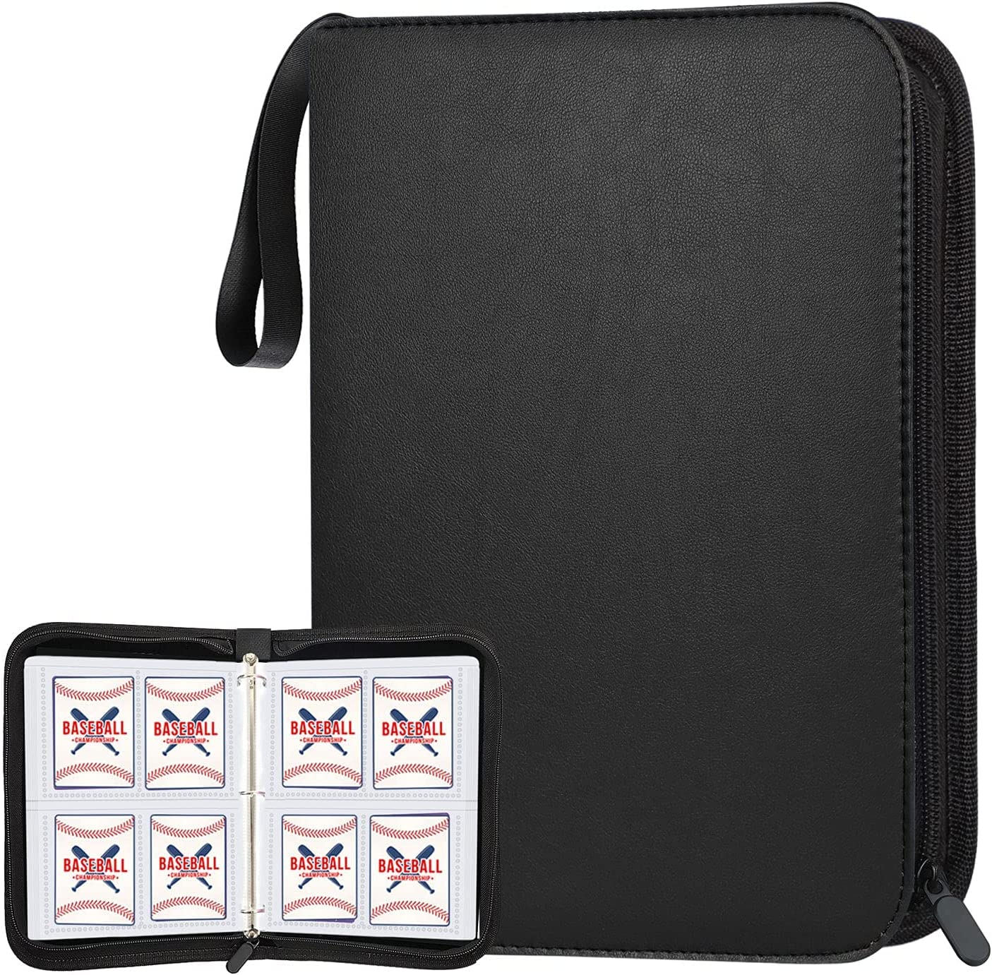 YOZOTI Card Binder for PKMN Trading Cards, 9-Pocket Pages Sleeves 900 Pockets Card Binders Holder Folder Album Book Protectors, Fit for TCG Yugioh MTG Baseball Football Cards
