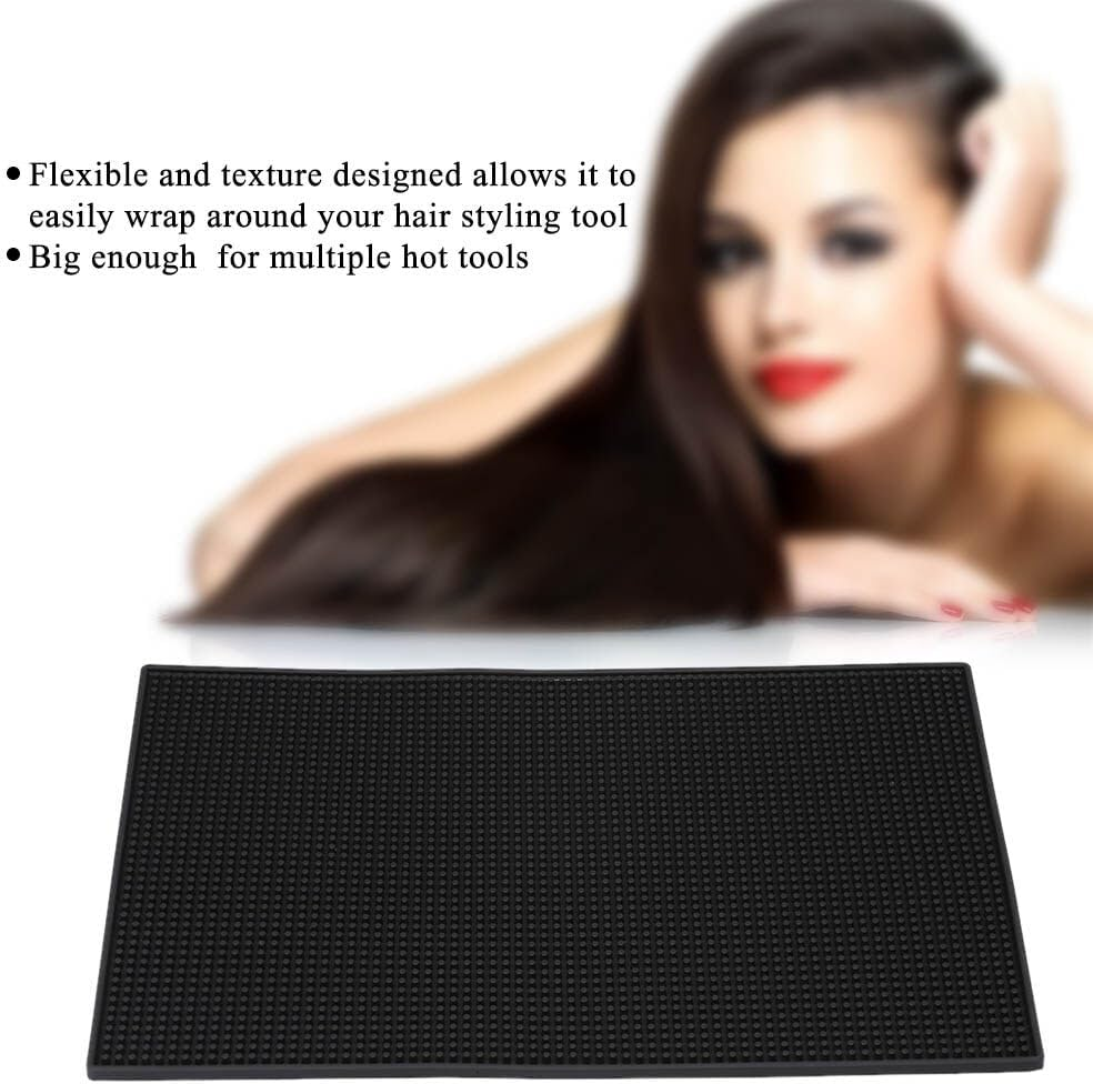 Xinyee Silicone Heat Resistant Mat Anti-Heat Mat for Hair Straightener Curling Iron Tools Hair Care Tool Salon Use image number 5