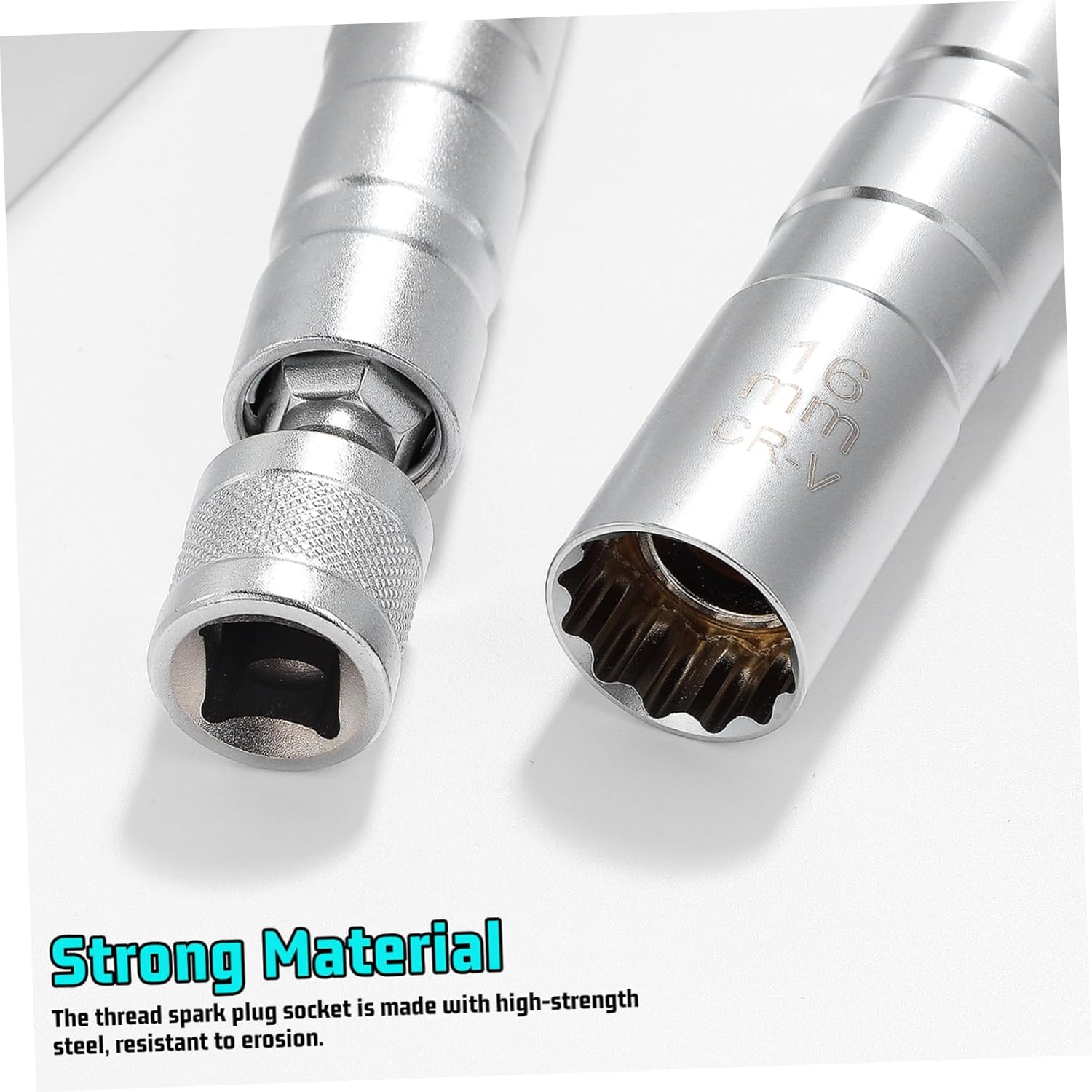 Cabilock 2Pcs Magnetic Thread Spark Socket Automotive Repair Tools for Easy Removal and Installation of High-Strength Steel Construction image number 5
