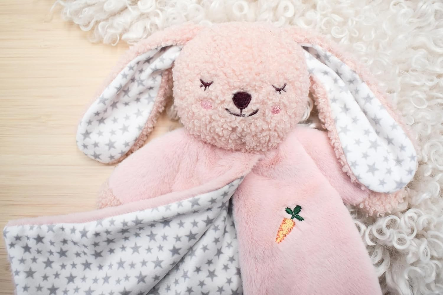 Koala Dream - CY20044 - Snuggle Buddy Berry Bunny Blanket - Soft Infant Comfort and Cuddly Companion image number 2