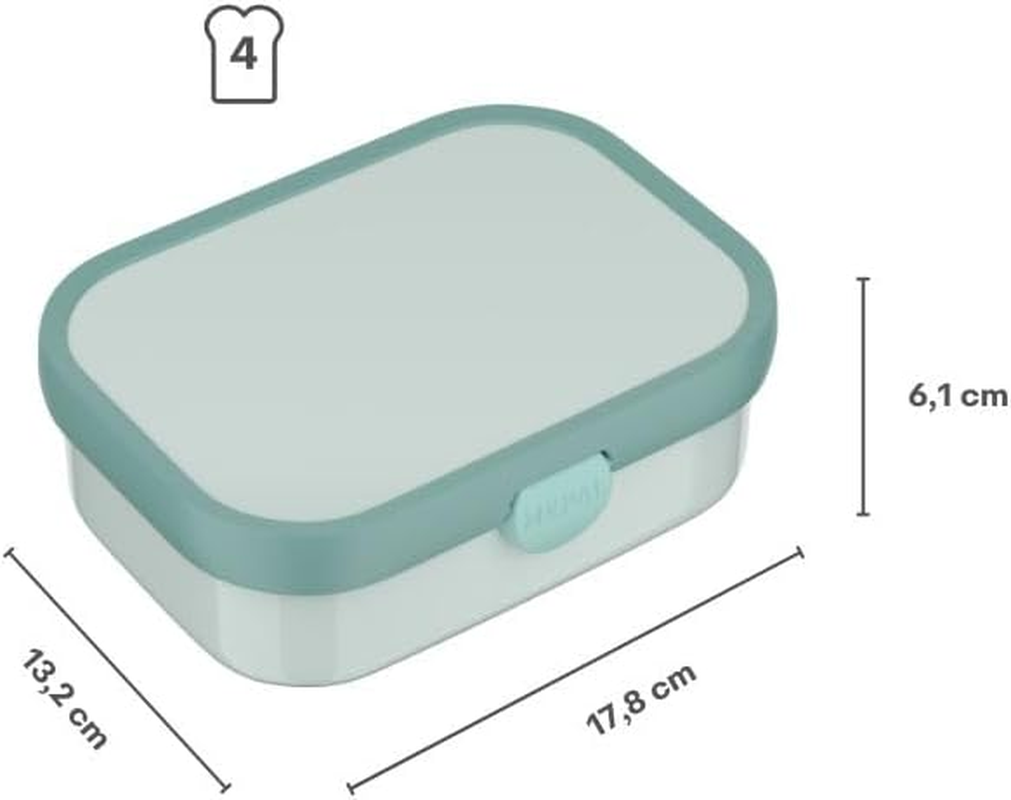 Mepal - Campus Lunch Box - Bento Lunch Box for Children - Lunch Box with Bento Compartment and Fork - Meal Prep Box with Clip Closure - BPA Free & Dishwasher Safe - 750 Ml - Avengers image number 4