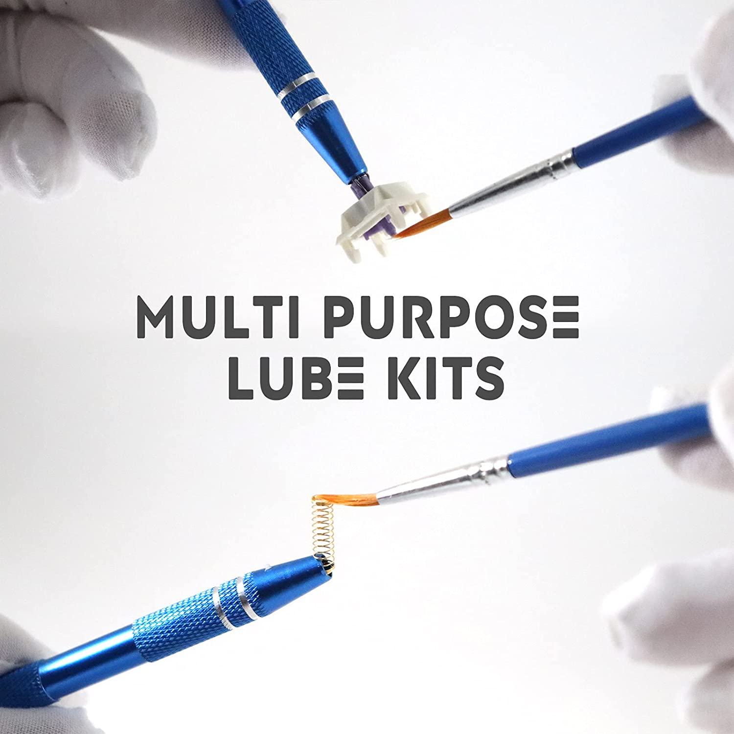 Byhoo Keyboard Lube Switch Puller Kits 4PCS Lube Station Keycap Puller Remover Mechanical Keyboard Key Switch Stem Holder Compatible Gateron Kailh MX Switches Keyboard Cleaner Clean Kits 4 Prong Tool image number 4