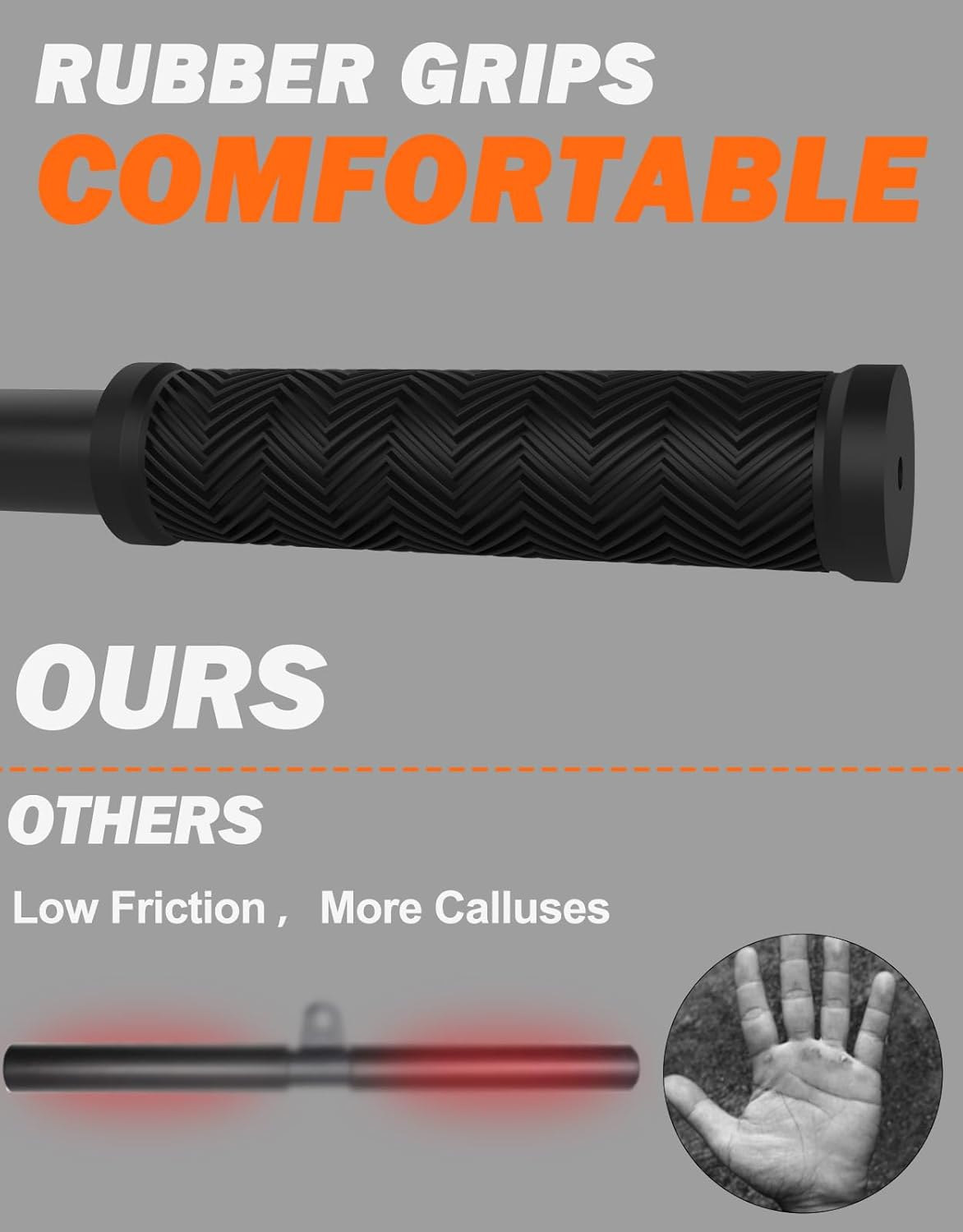 Fitarc Straight Lat Bar Cable Machine Attachment,Pull down Short Bar for Bicep&Tricep Curl for Home Gym