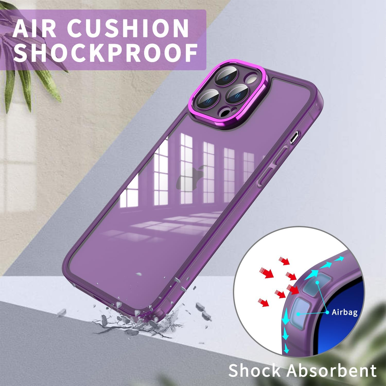 YUXING Case for Oppo Find X9 Mobile Phone Case Transparent with Camera Protection Film Ultra Thin Protective Bumper Slim Case Back Cover - Black