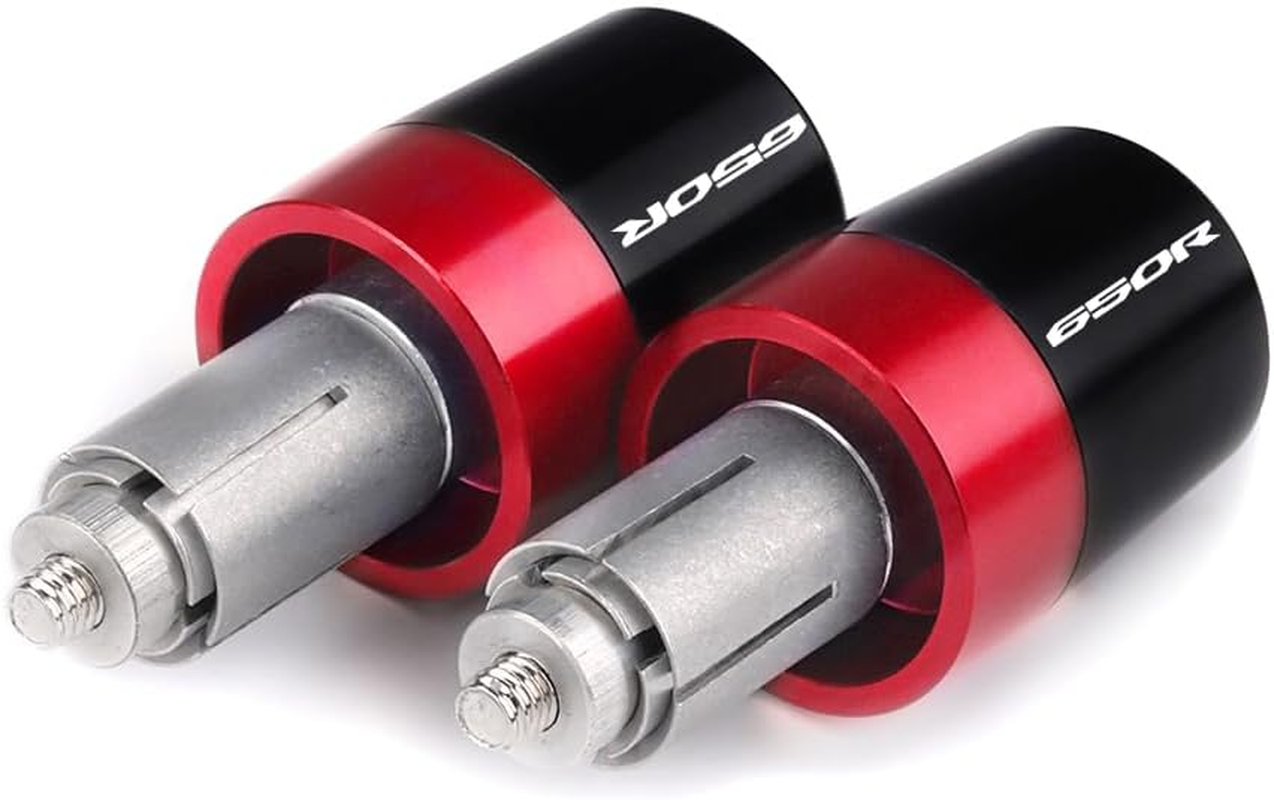Modeer Handlebar Ends Compatible with CB650R CBR650R (2019-2025) Any Year E-CLUTCH Available Motorcycle Handlebar Grip End Plug Balance Pad Cb 650R Cbr 650R Accessories (Red) image number 1