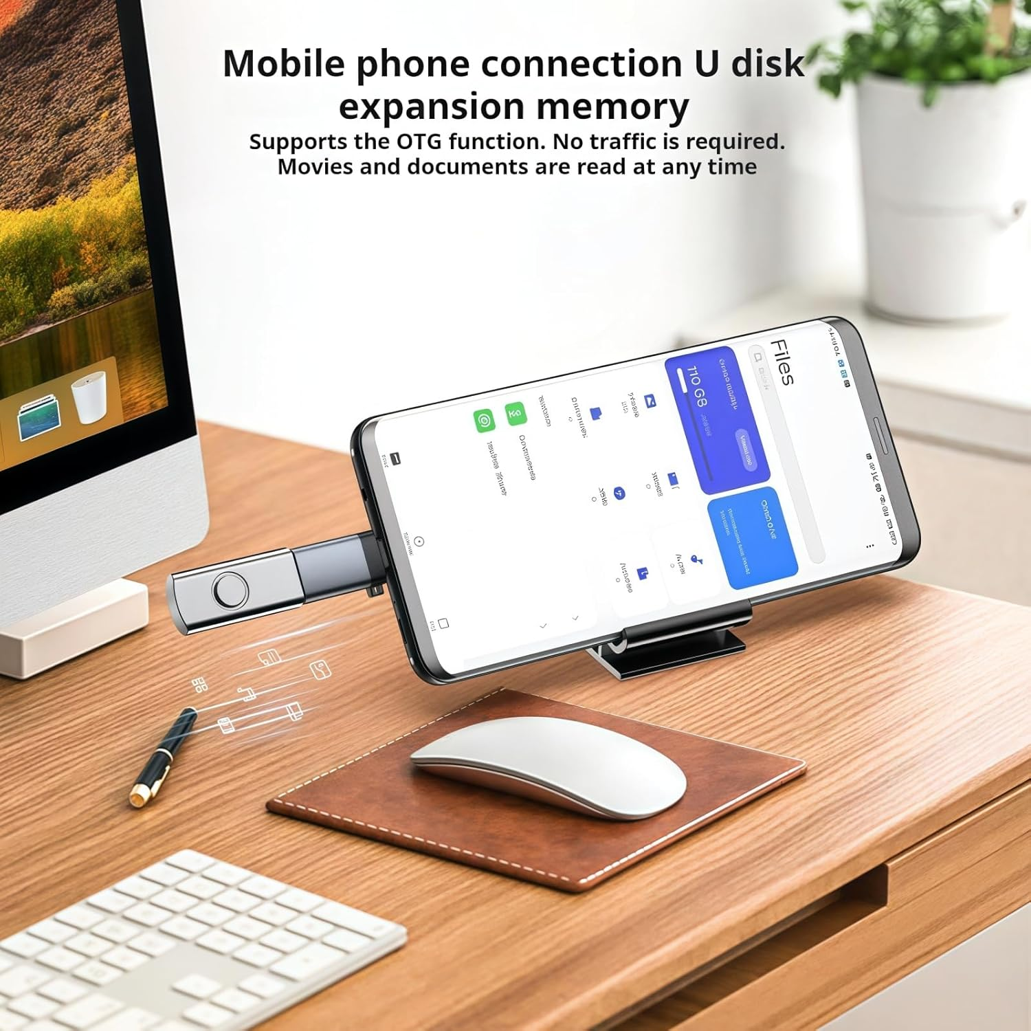 OUGCYG 10Gbps USB C to USB Adapter (2 Pack), USB 3.2 Gen 2 Fit Side by Side, USB C Male to USB a Female Converter for Ipad, Imac, Macbook Pro and Thunderbolt 4/3 Devices with USB Type-C image number 6