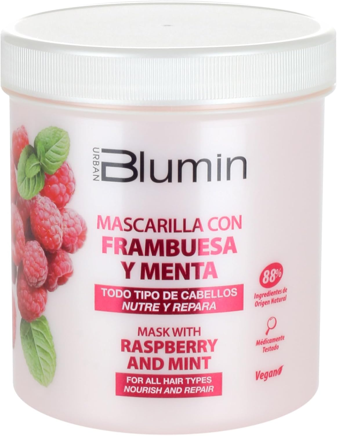 Tahe Blumin Raspberry and Mint Oil Hair Mask 700Ml (23.6Fl. Oz)