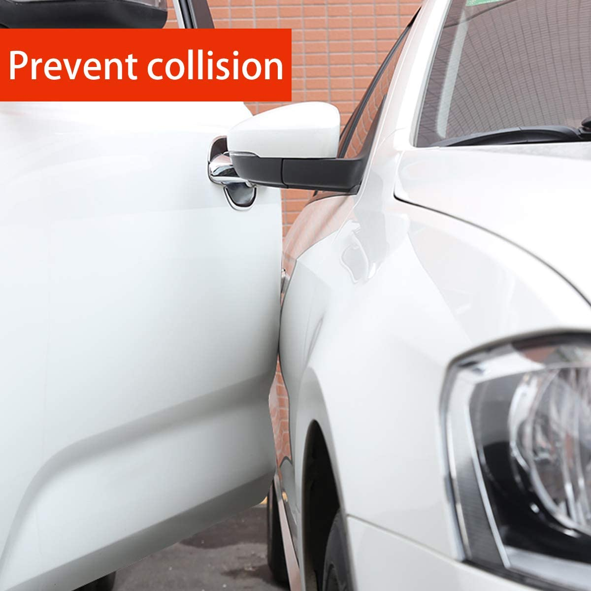 Car Door Edge Guards U Shape Car Door Edge Trim Rubber Edge Protectors Car Door Bumper Edge Guard Protection Film Anti-Collision Rubber Clips Fits for Most Car 2In X 33Ft Transparent image number 5