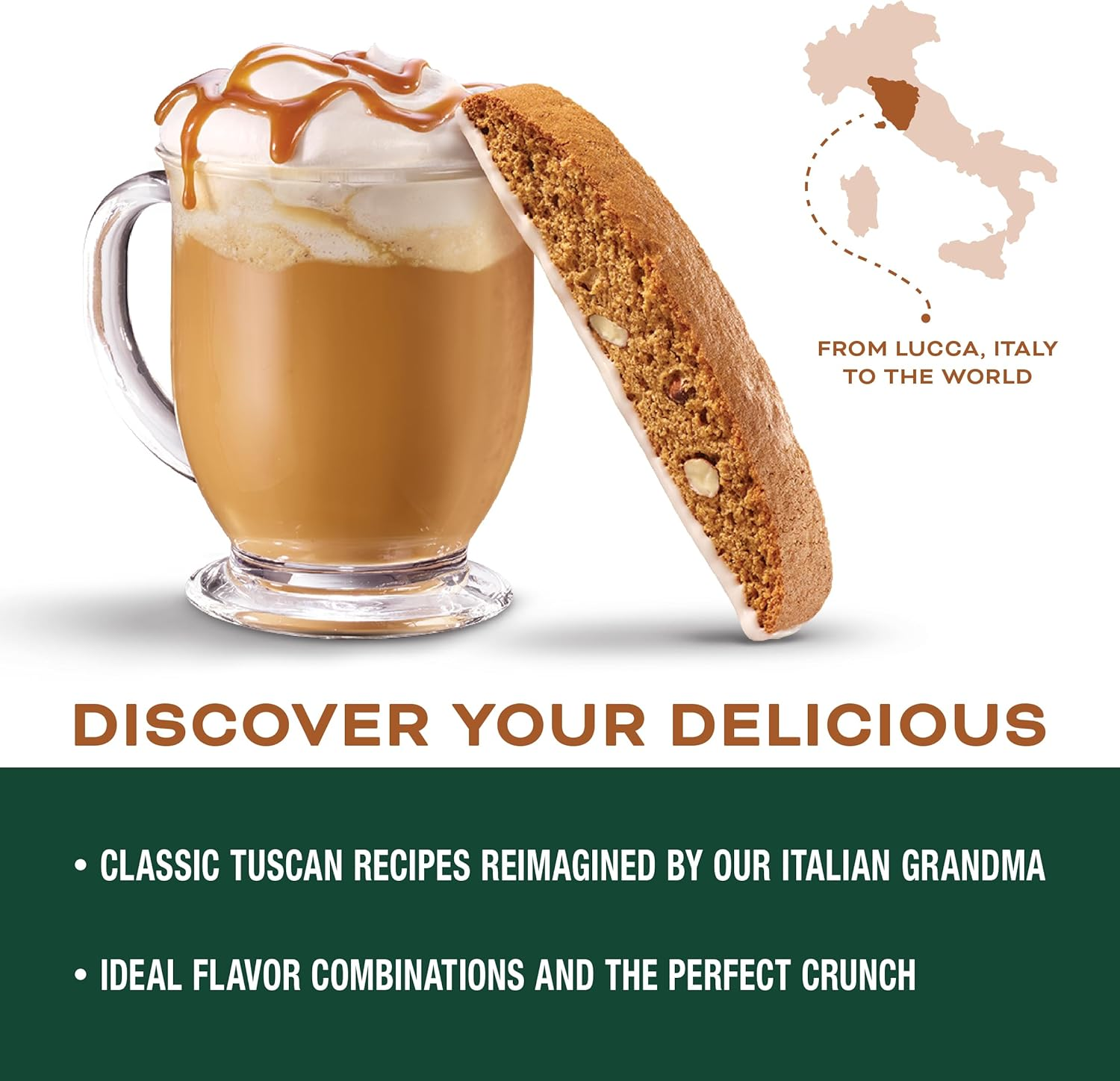 Nonni'S Gingerbread Biscotti Holiday Cookies - 2 Boxes Gingerbread Cookies - Gingerbread Christmas Cookies W/Almonds & White Icing - Biscotti Individually Wrapped Cookies - Italian Cookies - 6.88 Oz image number 3