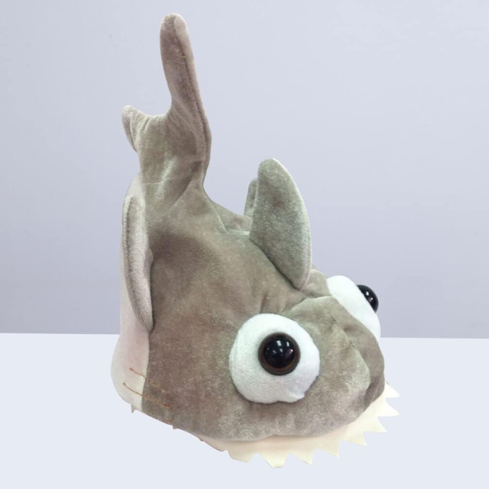 Alipis Shark Hat Shark Hat Animal Head Mask Adult Shark Headband, White Shark Fish Shark Costume Hat for Party Cosplay Funny Costume Hat image number 2