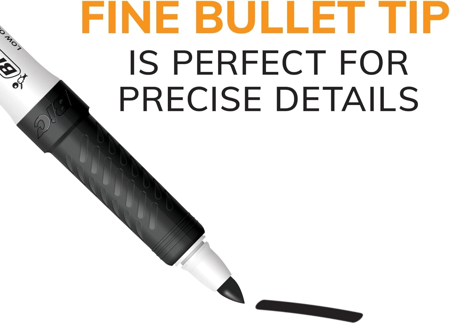 BIC Great Erase Low Odor Dry Erase Marker, Fine Point, Assorted, 4-Count (BICGDEP41ASST) image number 6