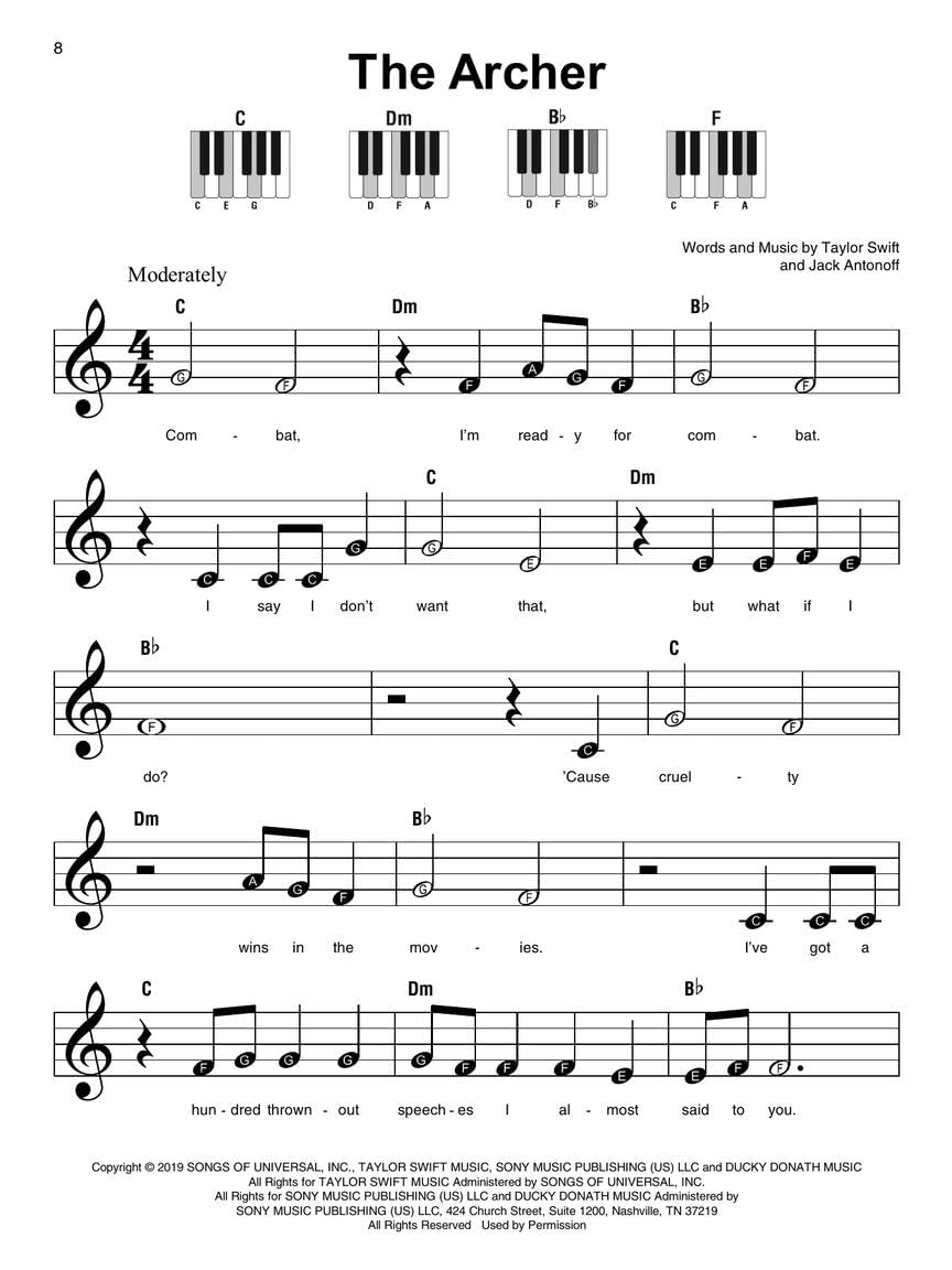Taylor Swift - Super Easy Songbook - 2Nd Edition image number 6