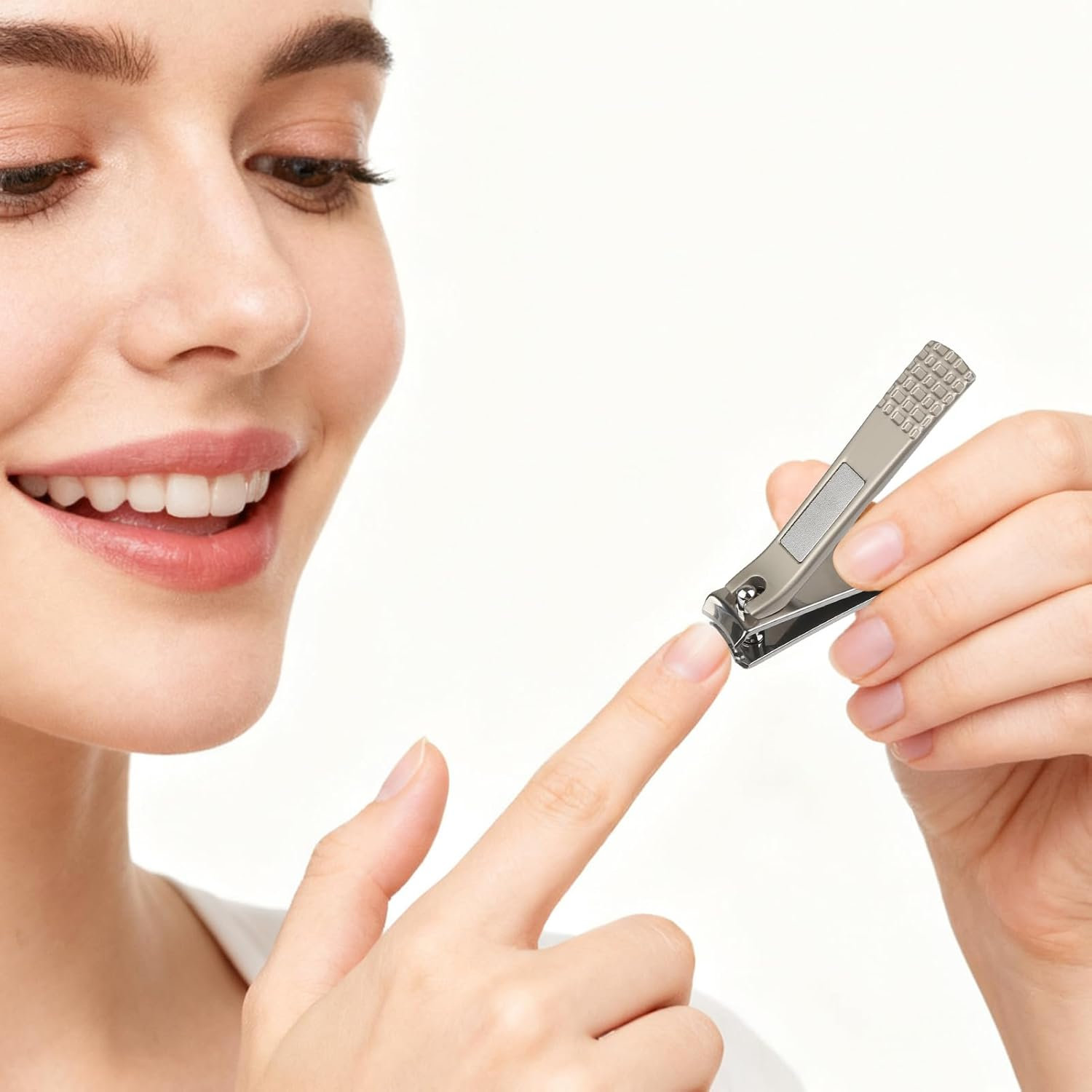 Teccfly 2Pack Nail Clipper Set,Ultra Sharp Stainless Steel Toenail Clippers & Fingernail Cgutters with Non-Slip Design- Manicure Pedicure Kit with Nail File,Travel Nail Kit for Men Women image number 6