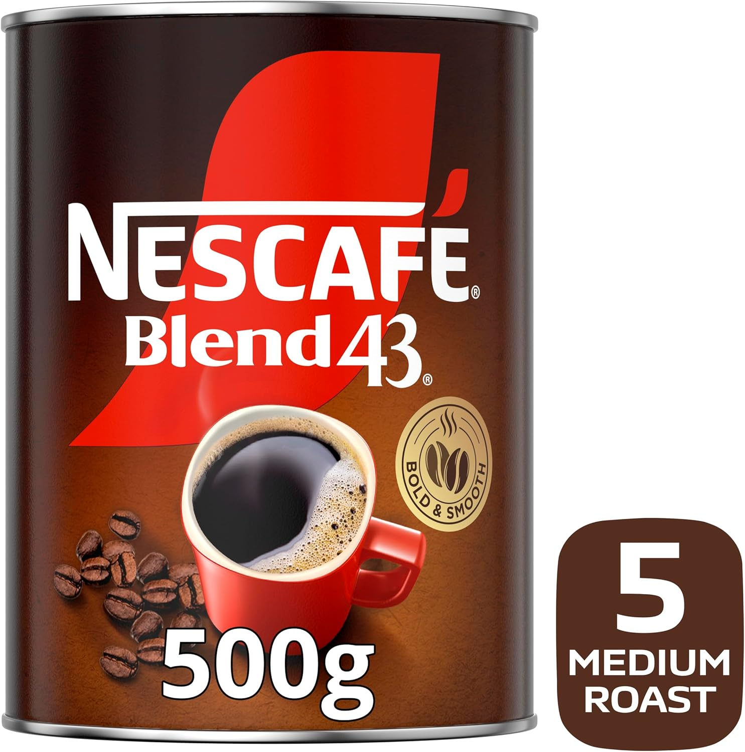 NESCAF&Eacute; Blend 43 Original Instant Coffee 500G Tin image number 5