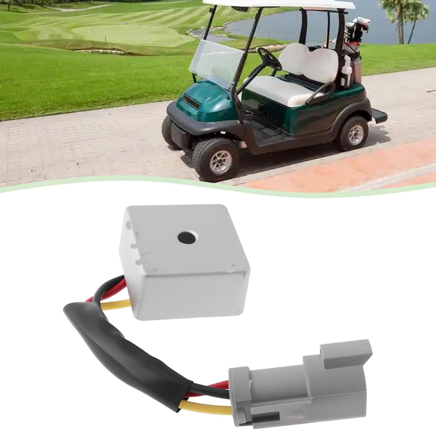 Emagtech 1Pc 12 Volt Voltage Regulator Rectifier Replacment 1025159-01 1028033-01 Compatible with Club Car 2004-Up Precedent 4-Cycle Gas Golf Cart