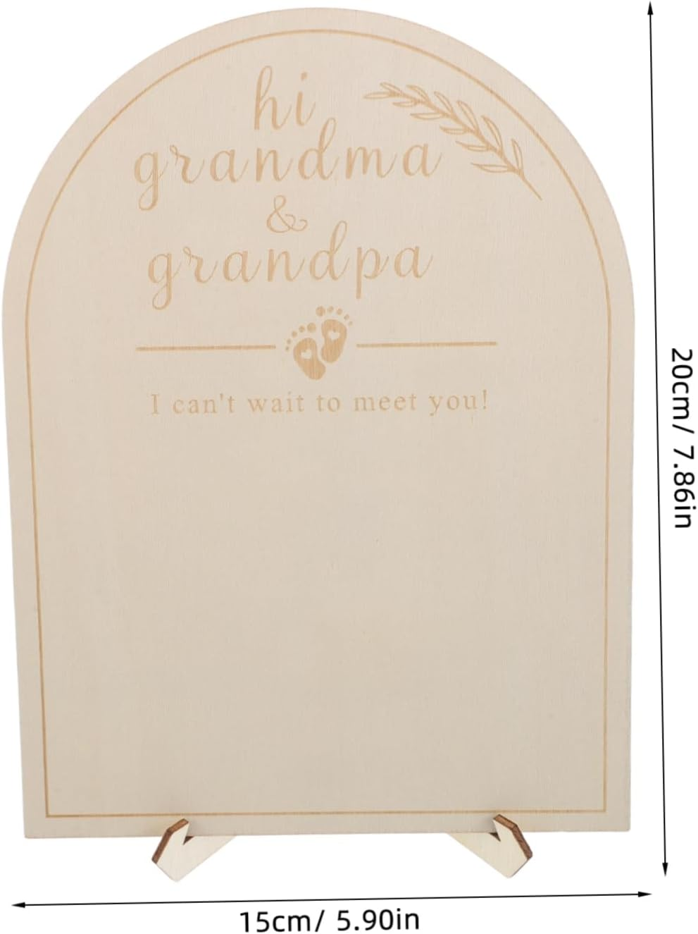 Memorial Display Board Wooden Milestone Sign Newborn Pregnancy Announcement Prop Shower Decor Keepsake Photo Frame for Nursery image number 5