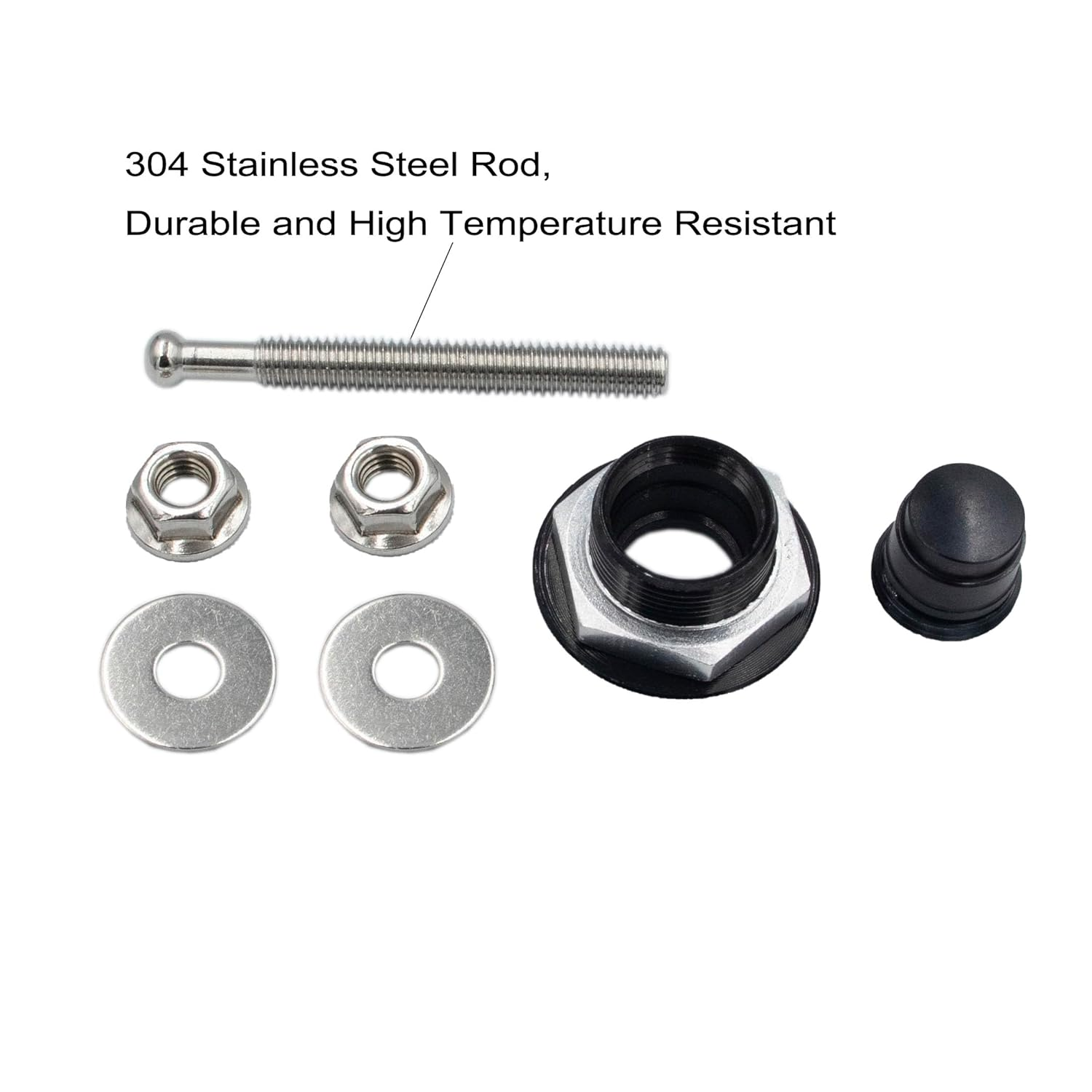 Woopeey 8 Pcs 1.25 Inch Universal Aluminum Vehicle Hood Pins-Quick Release Lock Latch Bumper, License Plate Lock Clip, Push Button Bonnet image number 5