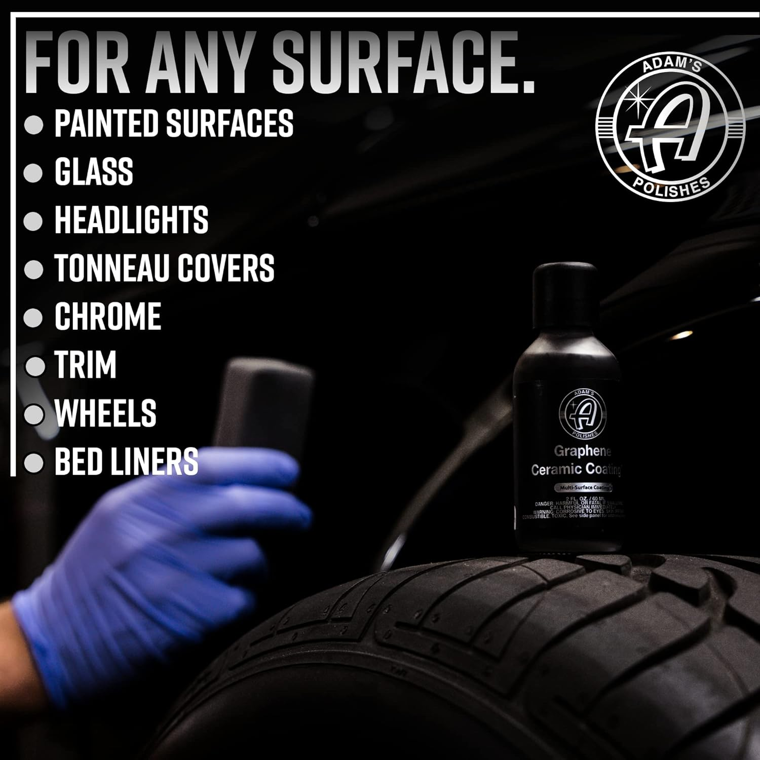 Adam'S Polishes UV Graphene Ceramic Coating - 10H Ceramic Coating for Cars W/UV Glow Technology | 7+ Years of Protection | Apply after Car Wash Clay Bar Car Buffer Polisher | Boat RV Motorcycle image number 4