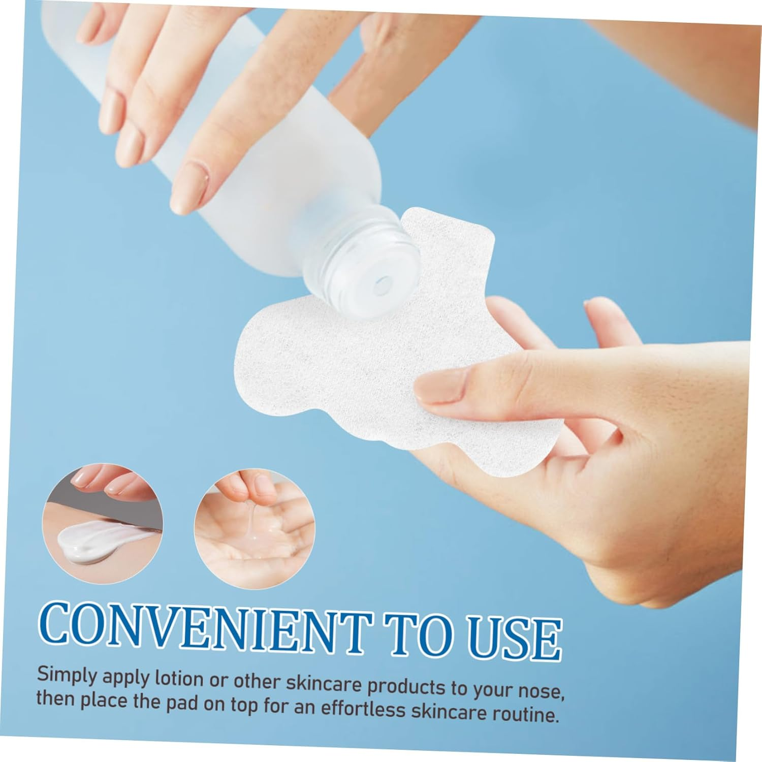 CANIGHT 200Pcs Skin Care Nose Strip Lotion Patches Nose and Chin Cleaning Patches image number 1