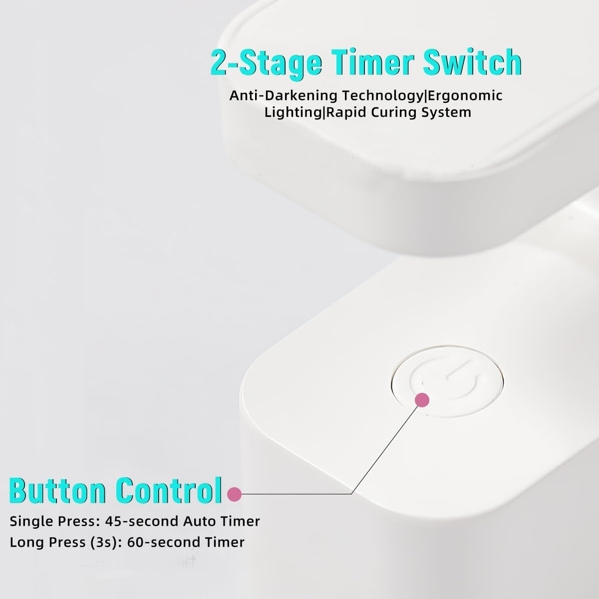 9W Mini Cordless LED Nail Lamp - Portable Rechargeable Gel Polish Dryer, 10-Second Fast Curing for Travel & Home Use image number 5