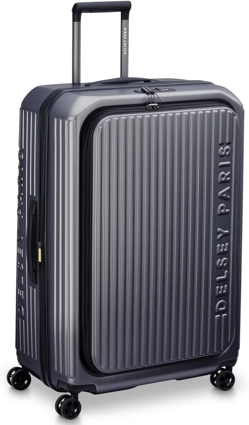 Delsey Securitime Zip Top Opening 76Cm Large Exp Luggage - Anthracite image number 2
