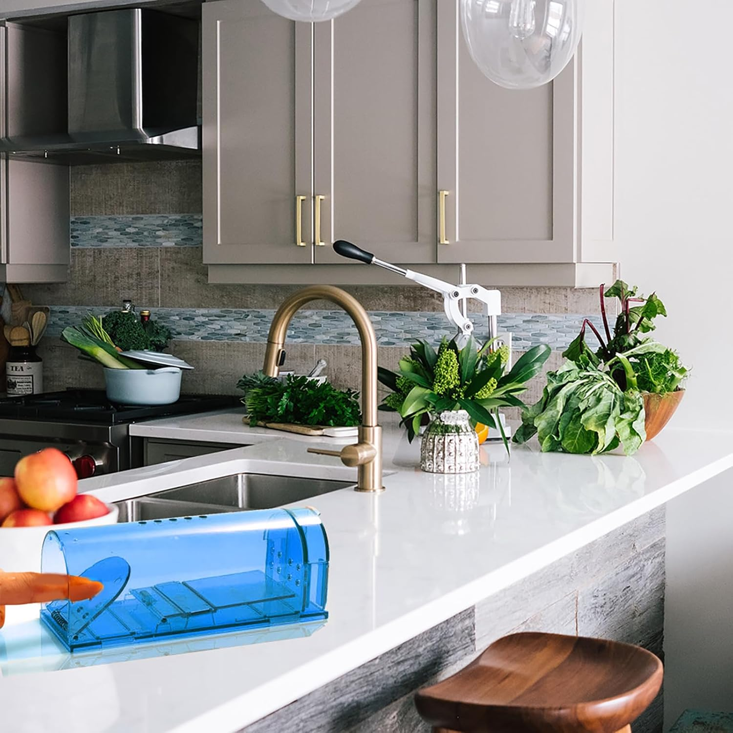 2 Packs of Humane Mouse Traps, the Internal Mouse Trap Can Capture and Release, Can Be Reused, Suitable for Small Rodents, Voles, Hamsters, Moles image number 6