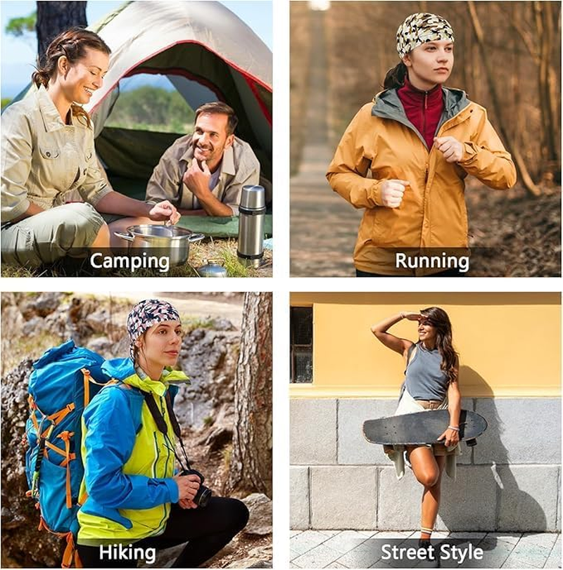 4 PCS Outdoor Camouflage Cycling Headscarf Hood, Sun Protection Sports Breathable Printed Hat image number 5