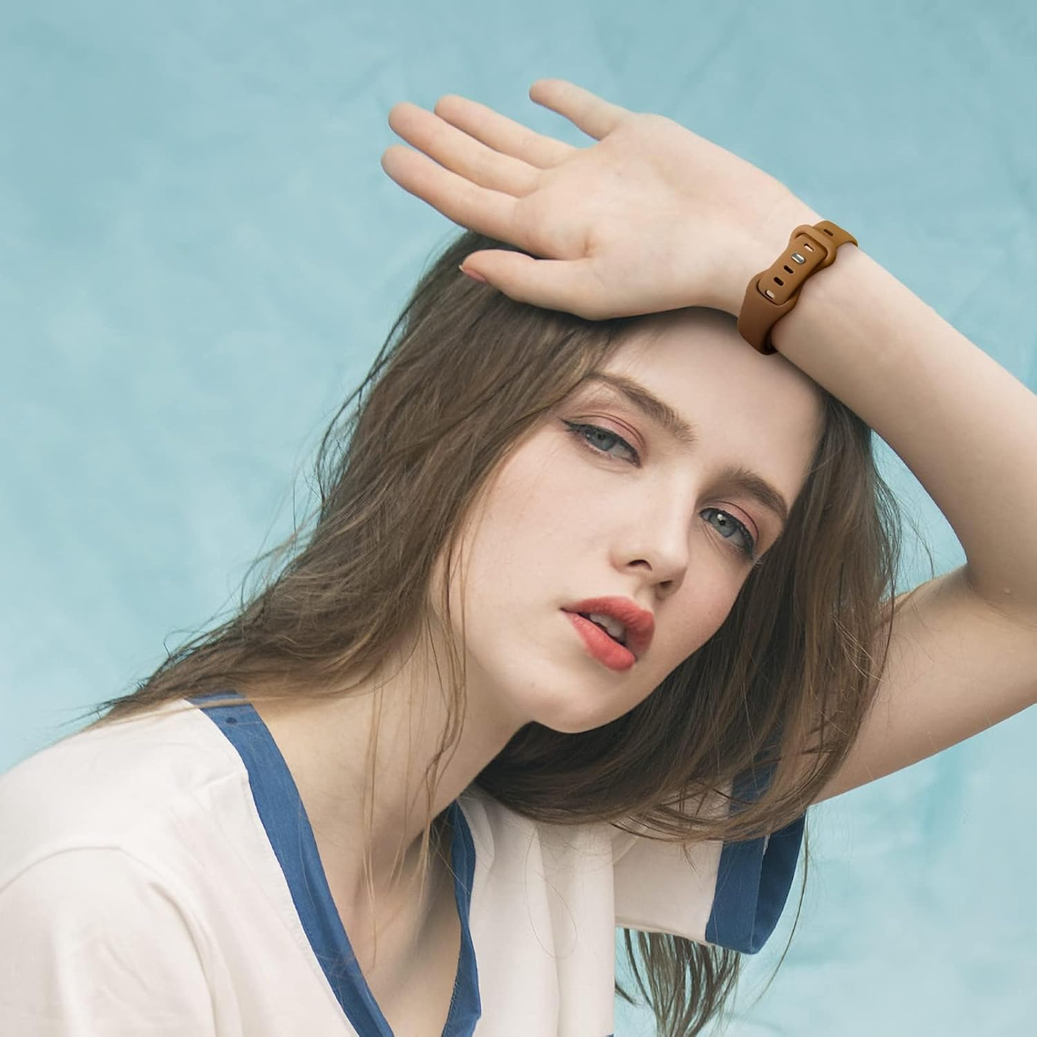 Getino 4 Pack Slim Bands Compatible with Apple Watch Band for Women 38Mm 40Mm 41Mm 42Mm 44Mm 45Mm 46Mm 49Mm, Soft Silicone Sport Waterproof Strap for Iwatch Series 11 10 9 8 7 6 5 4 Ultra SE 3/2/1 image number 2