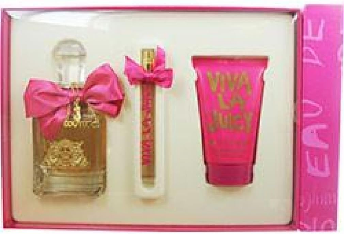 Viva La Juicy by Juicy Couture for Women - 3 Pc Gift Set 3.4Oz EDP Spray, 0.33Oz EDP Spray, 4.2Oz Body Lotion