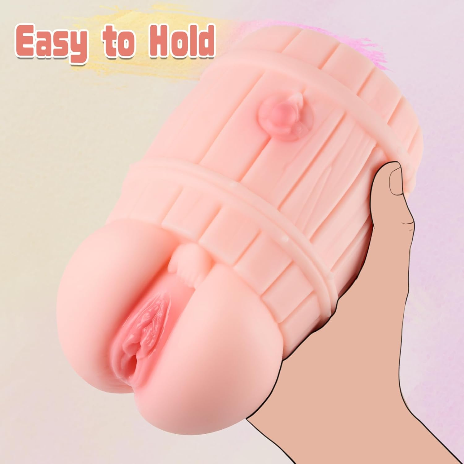 Fantasy Pocket Pussy Male Masturbator, 900G Mini Sex Doll with Realistic Pussy and Barrel, Adult Sex Toys for Men Masturbation image number 1