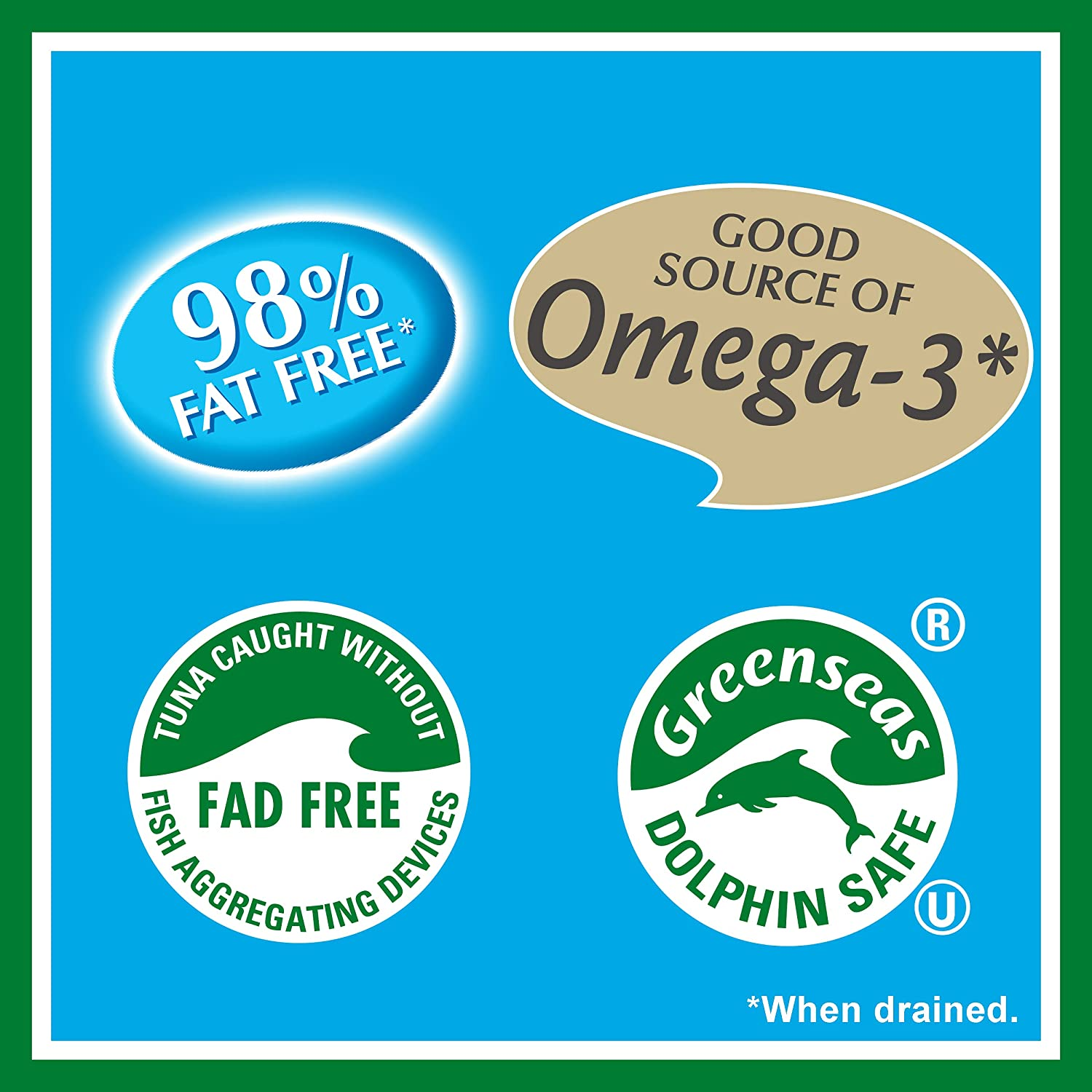 Greenseas Tuna Chunks in Springwater Canned Fish Canned Tuna 95G (Pack of 12) image number 5