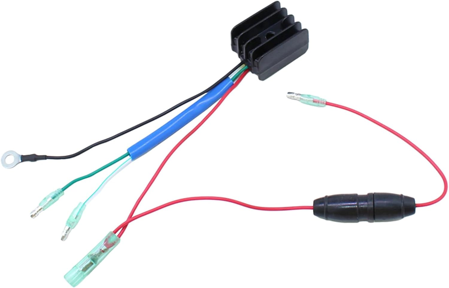 Outboard Rectifier Regulator Voltage Regulator Fit for Yamaha Outboard Engine 25HP 30HP 40HP 70HP 1984-2001 Replacement 6G1-81970-61 6G18197061 6G1-81970-62 image number 4